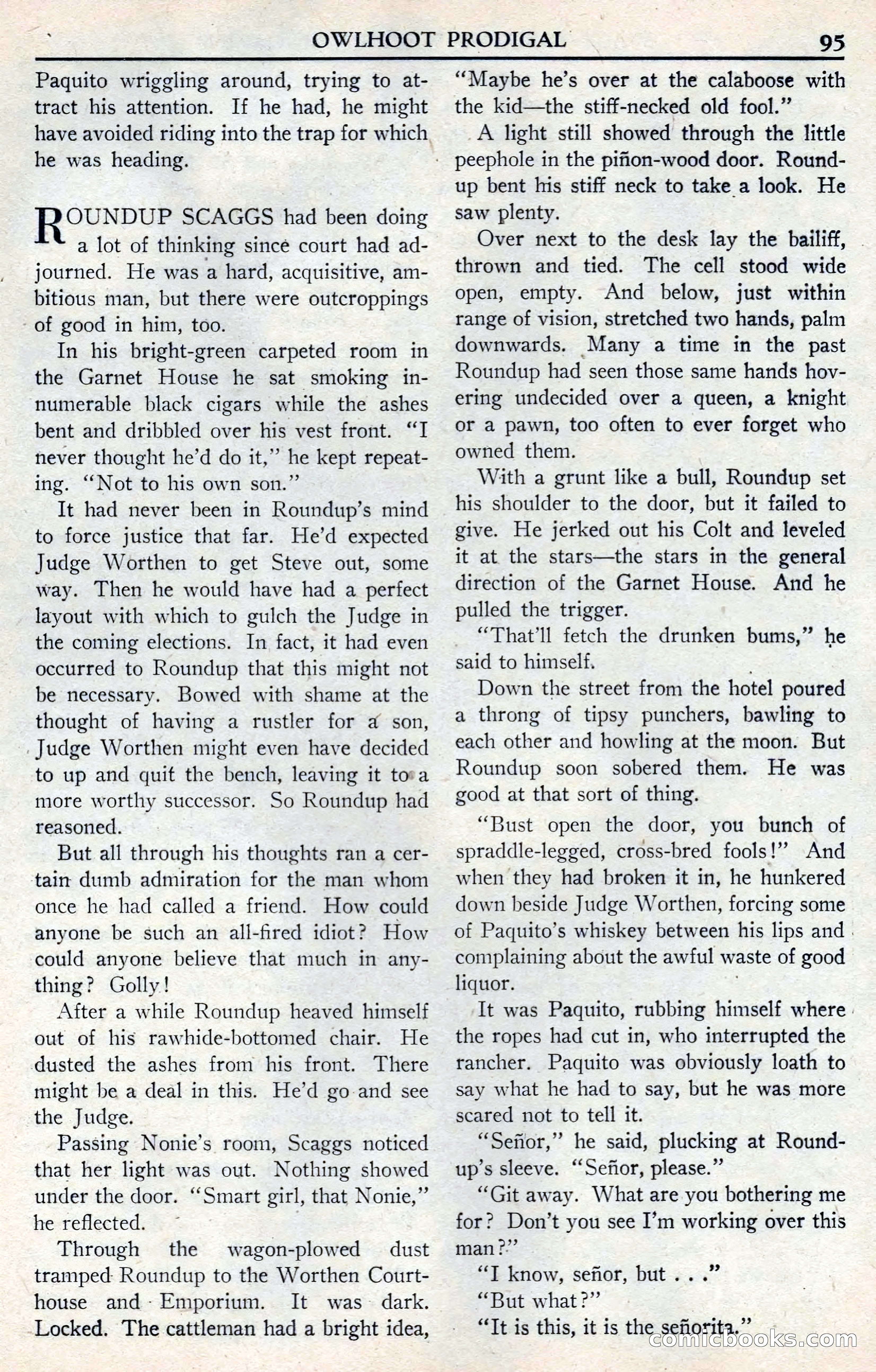 Walt Coburn's Western Magazine, June 1950 — page 95 of 132
