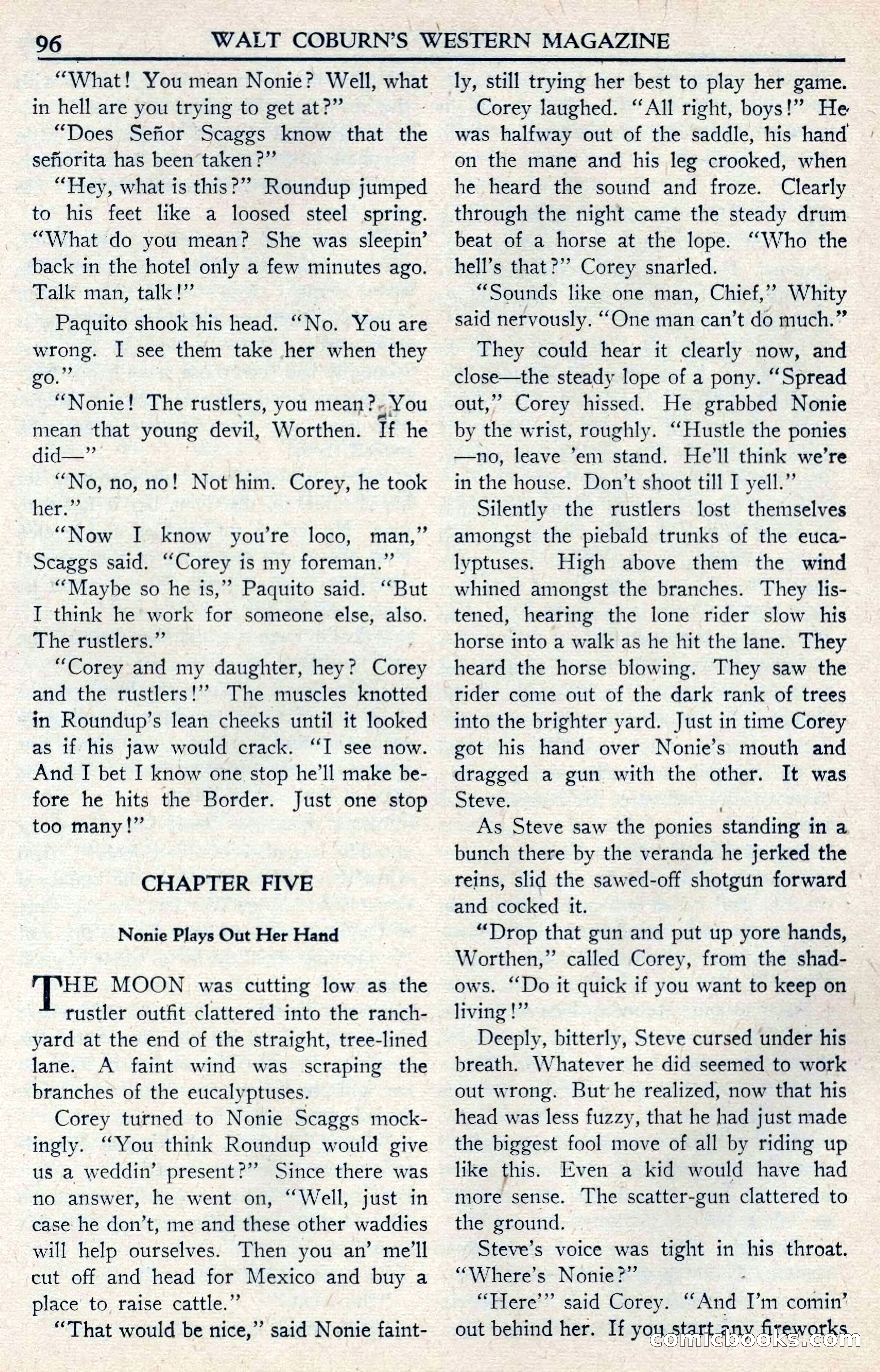 Walt Coburn's Western Magazine, June 1950 — page 96 of 132