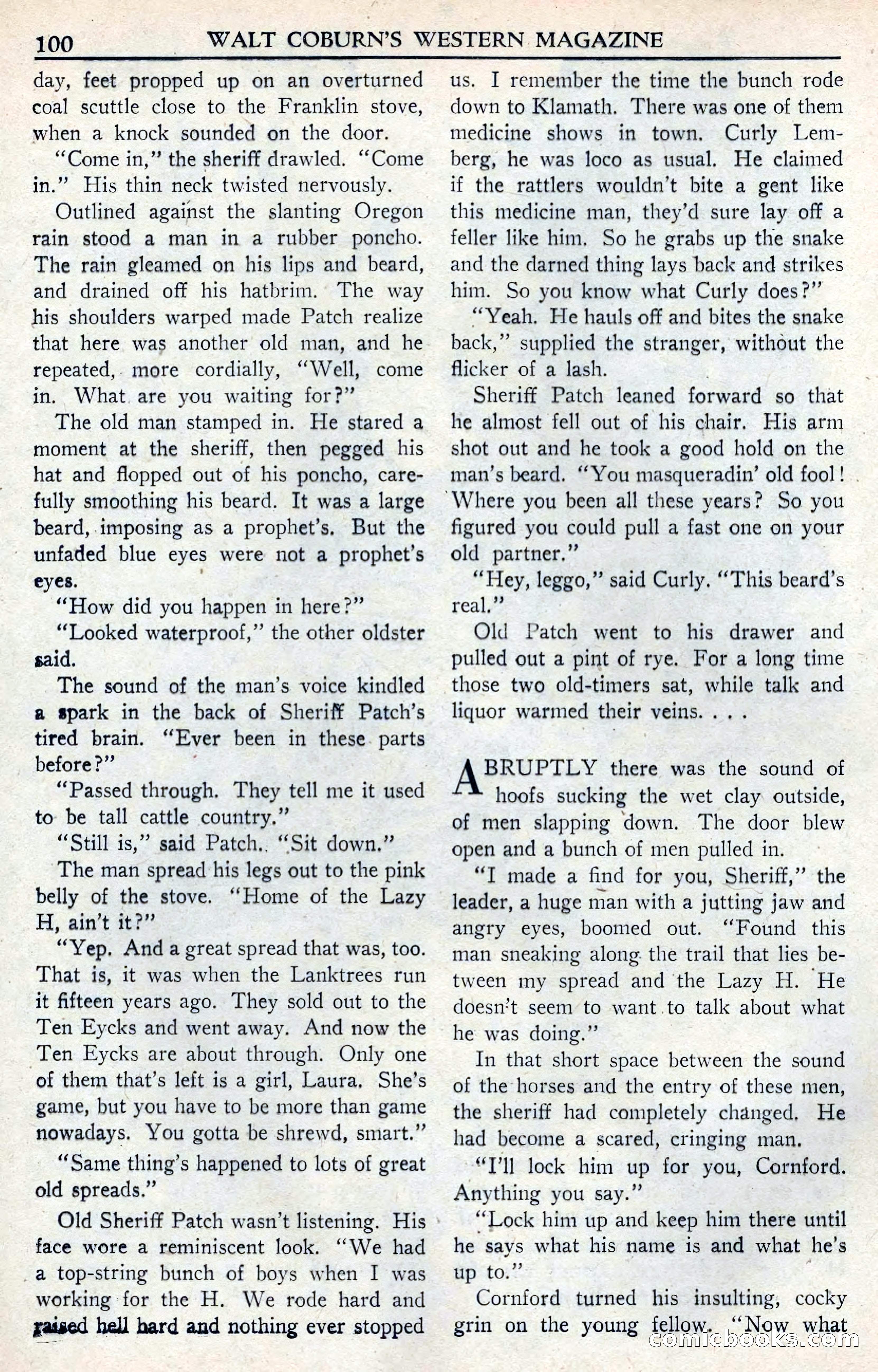 Walt Coburn's Western Magazine, June 1950 — page 100 of 132