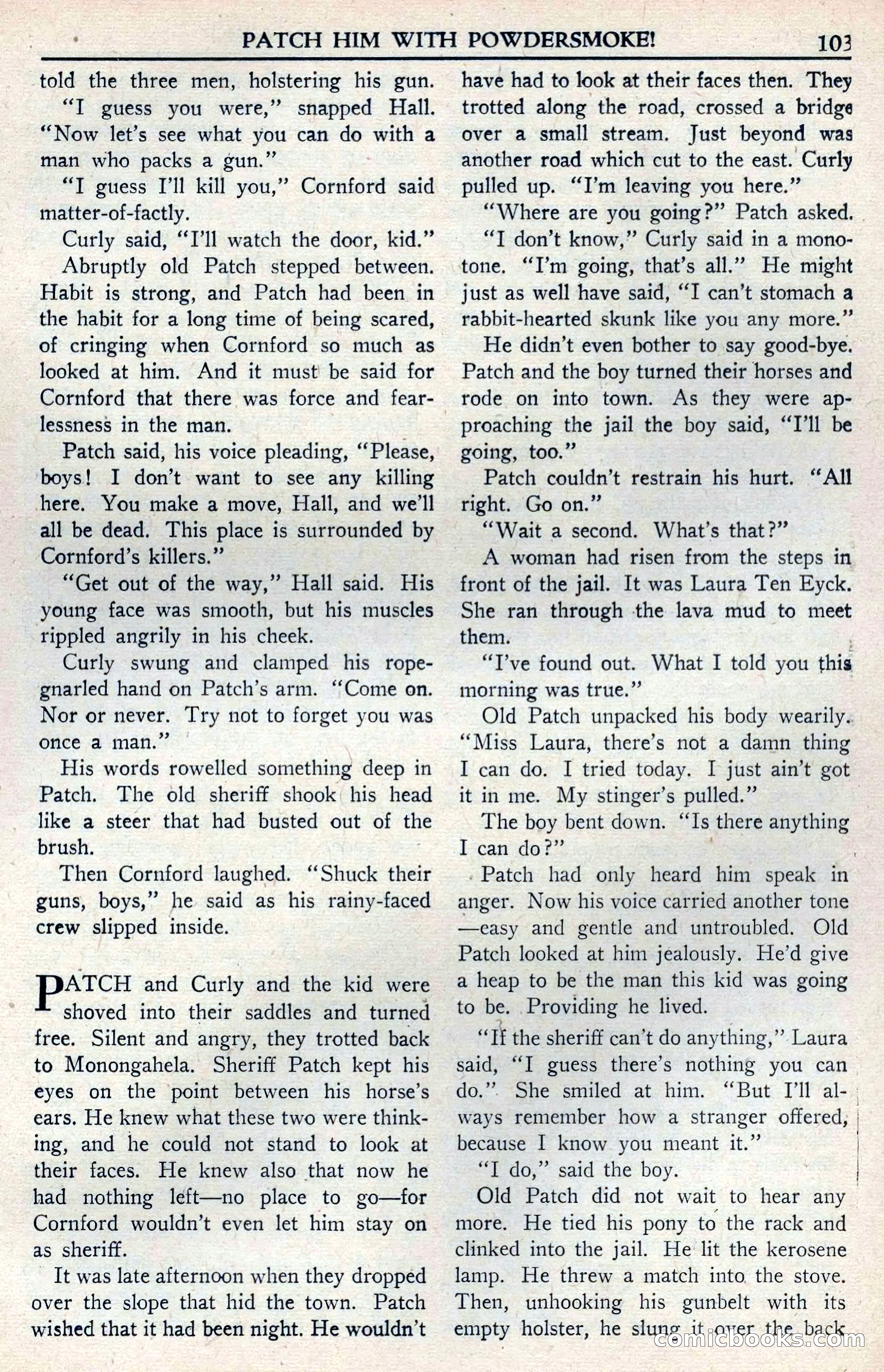 Walt Coburn's Western Magazine, June 1950 — page 103 of 132