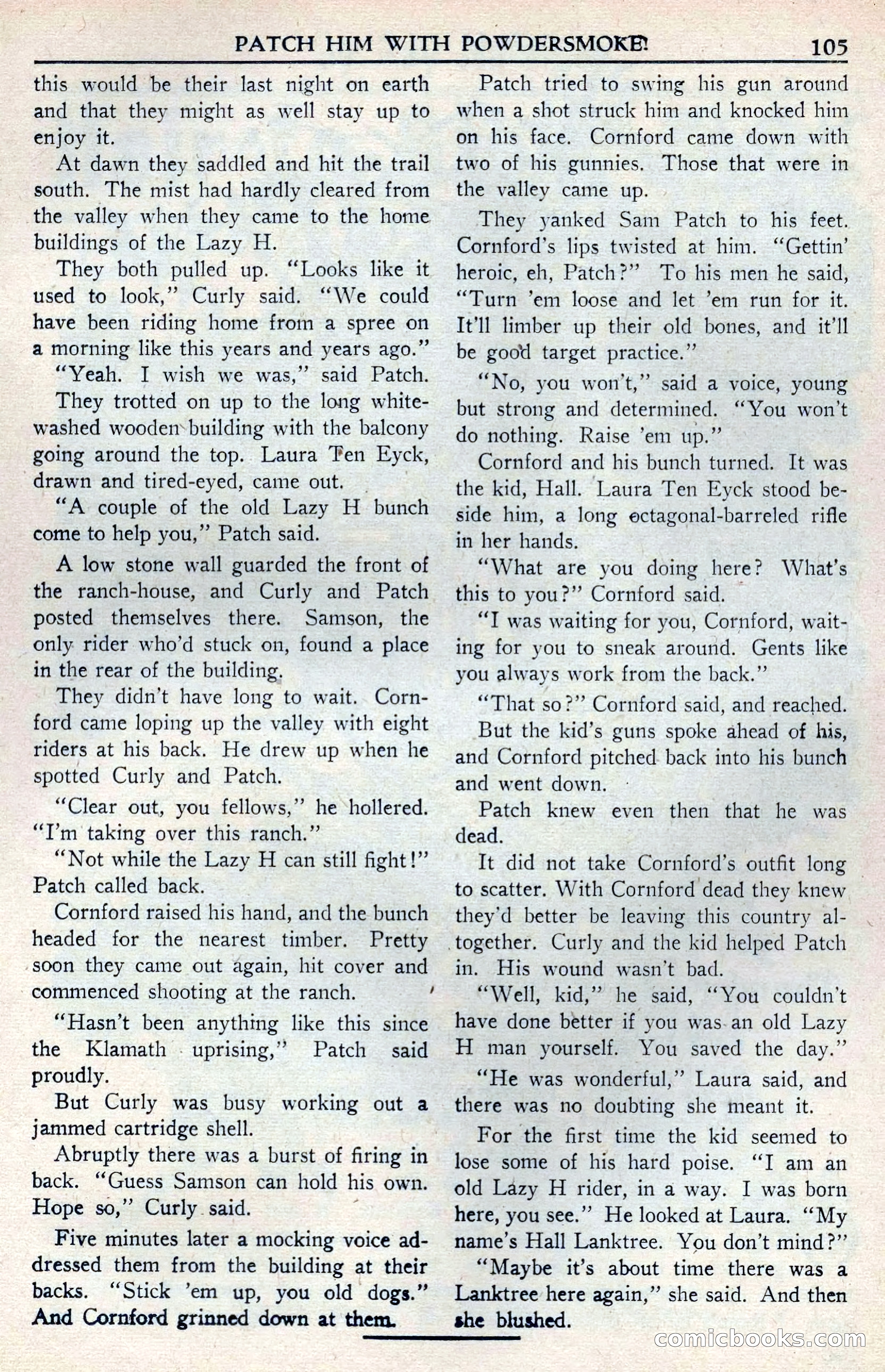 Walt Coburn's Western Magazine, June 1950 — page 105 of 132