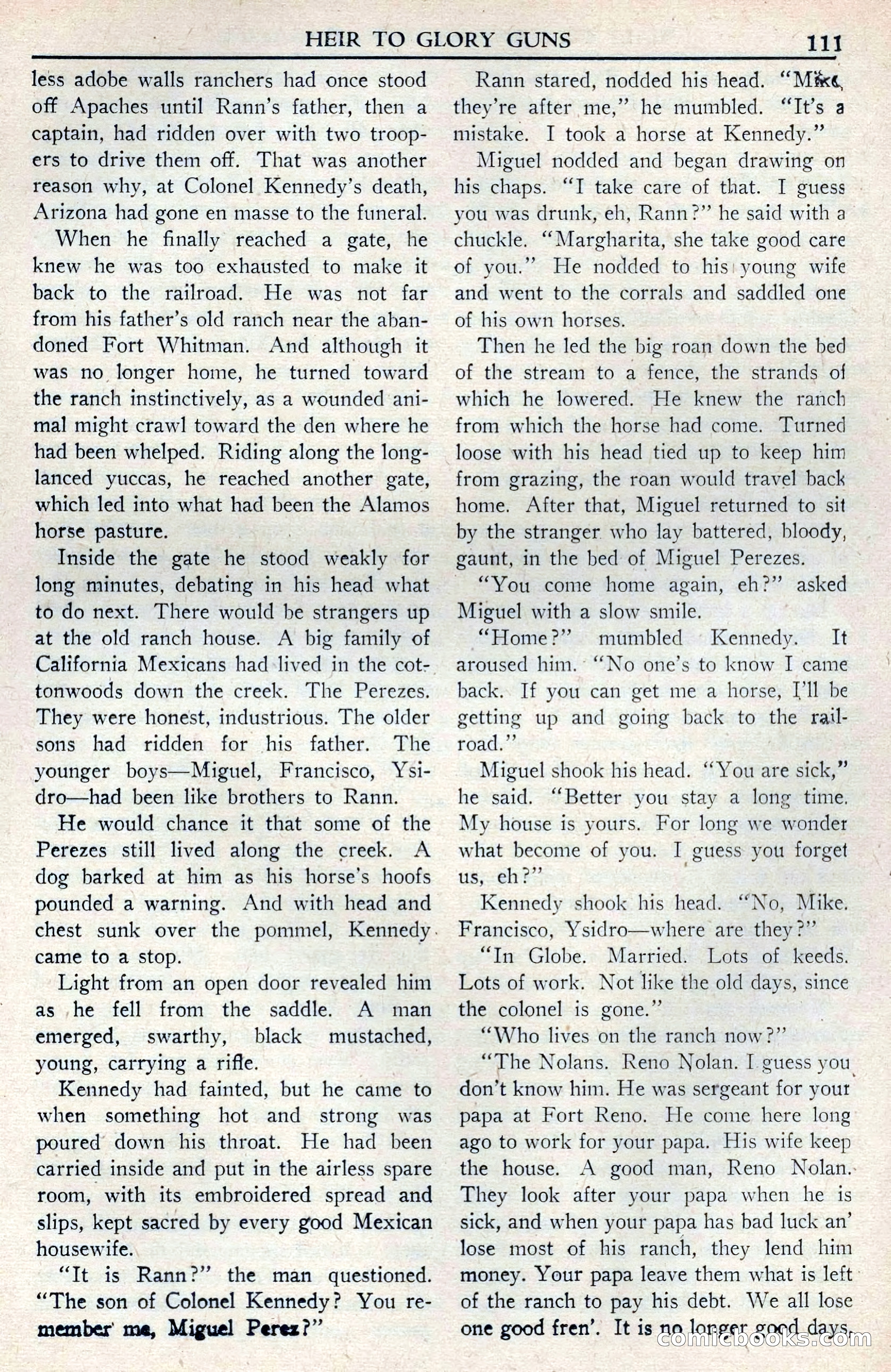 Walt Coburn's Western Magazine, June 1950 — page 111 of 132