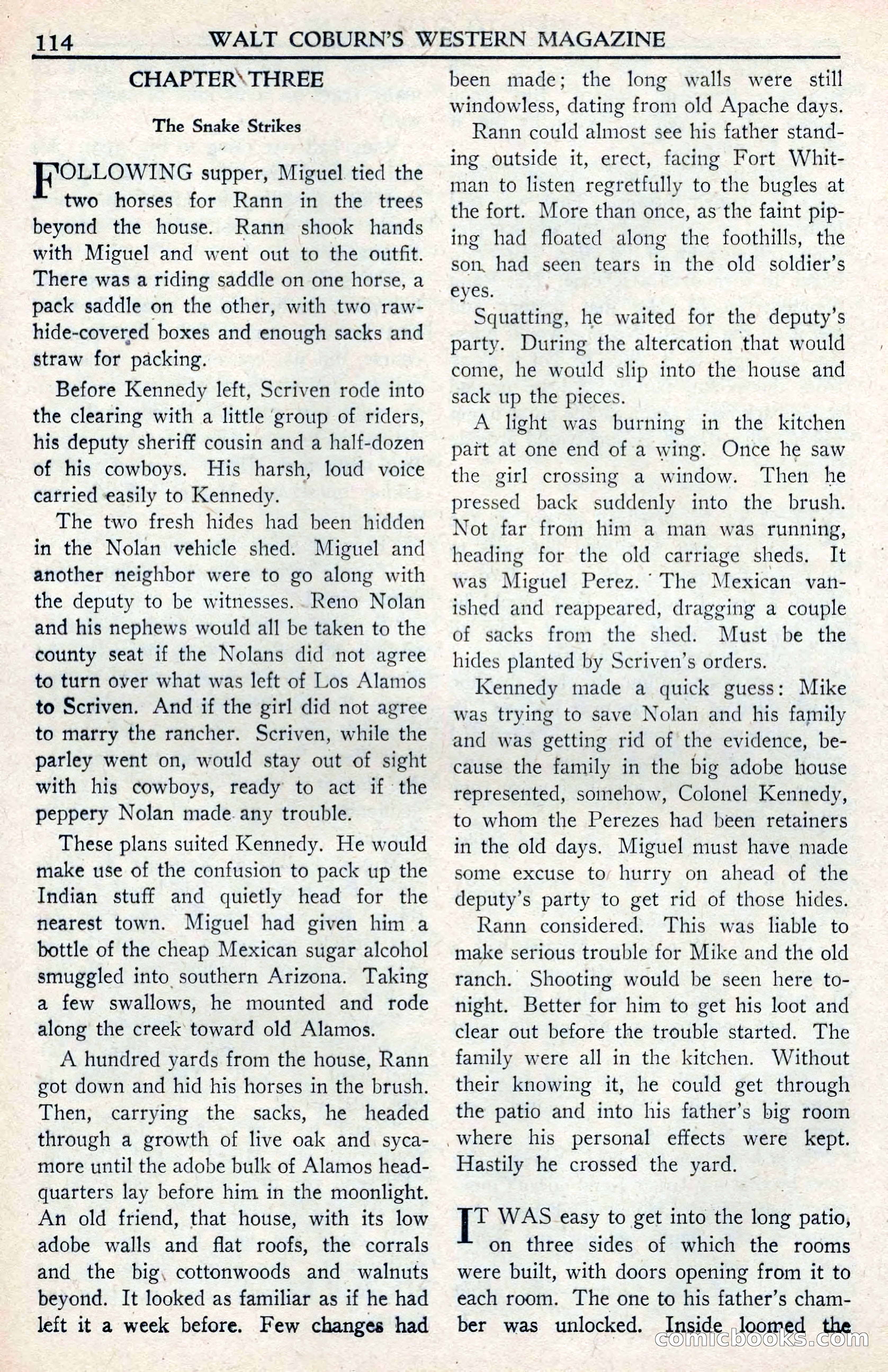 Walt Coburn's Western Magazine, June 1950 — page 114 of 132