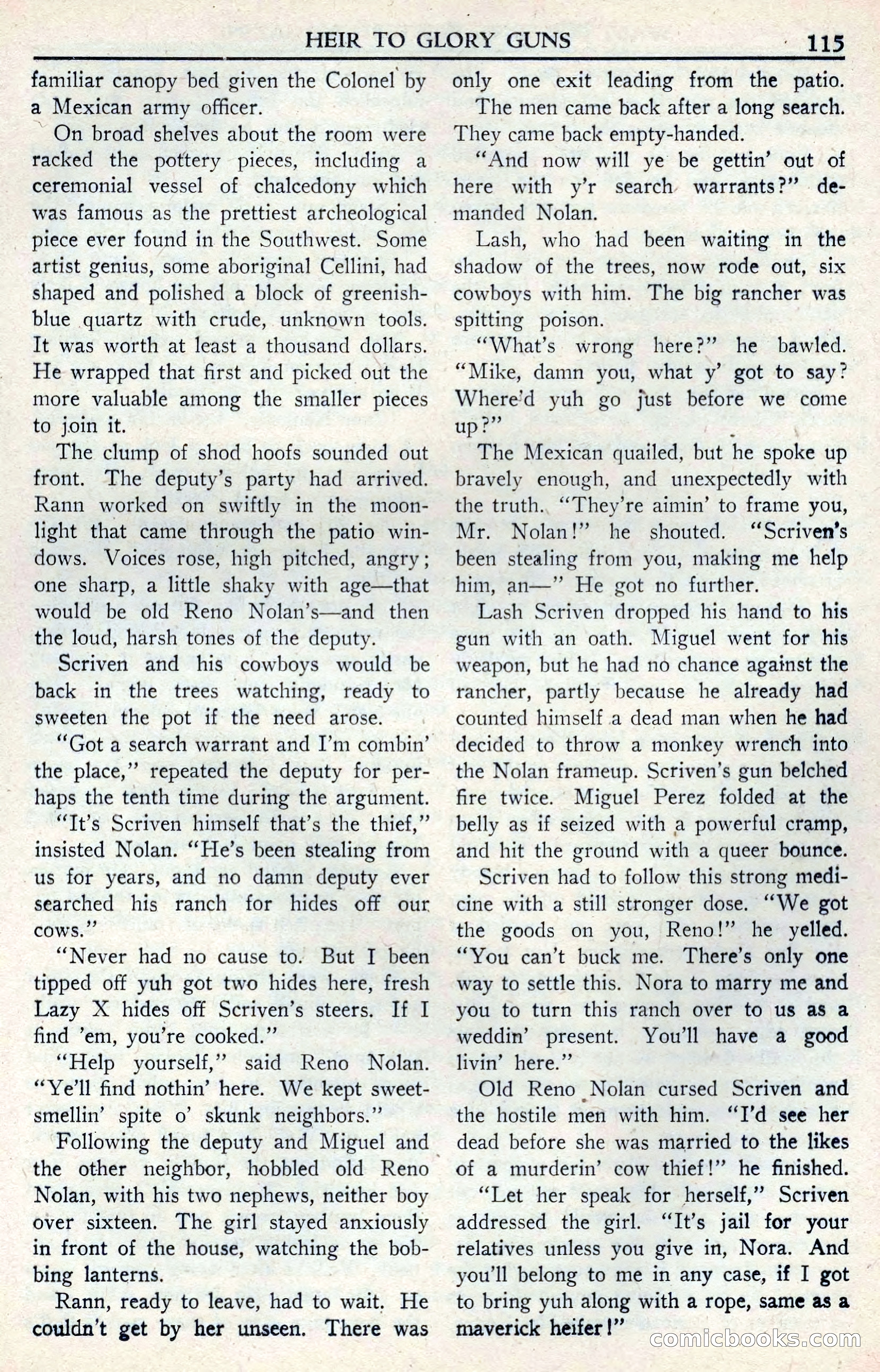 Walt Coburn's Western Magazine, June 1950 — page 115 of 132