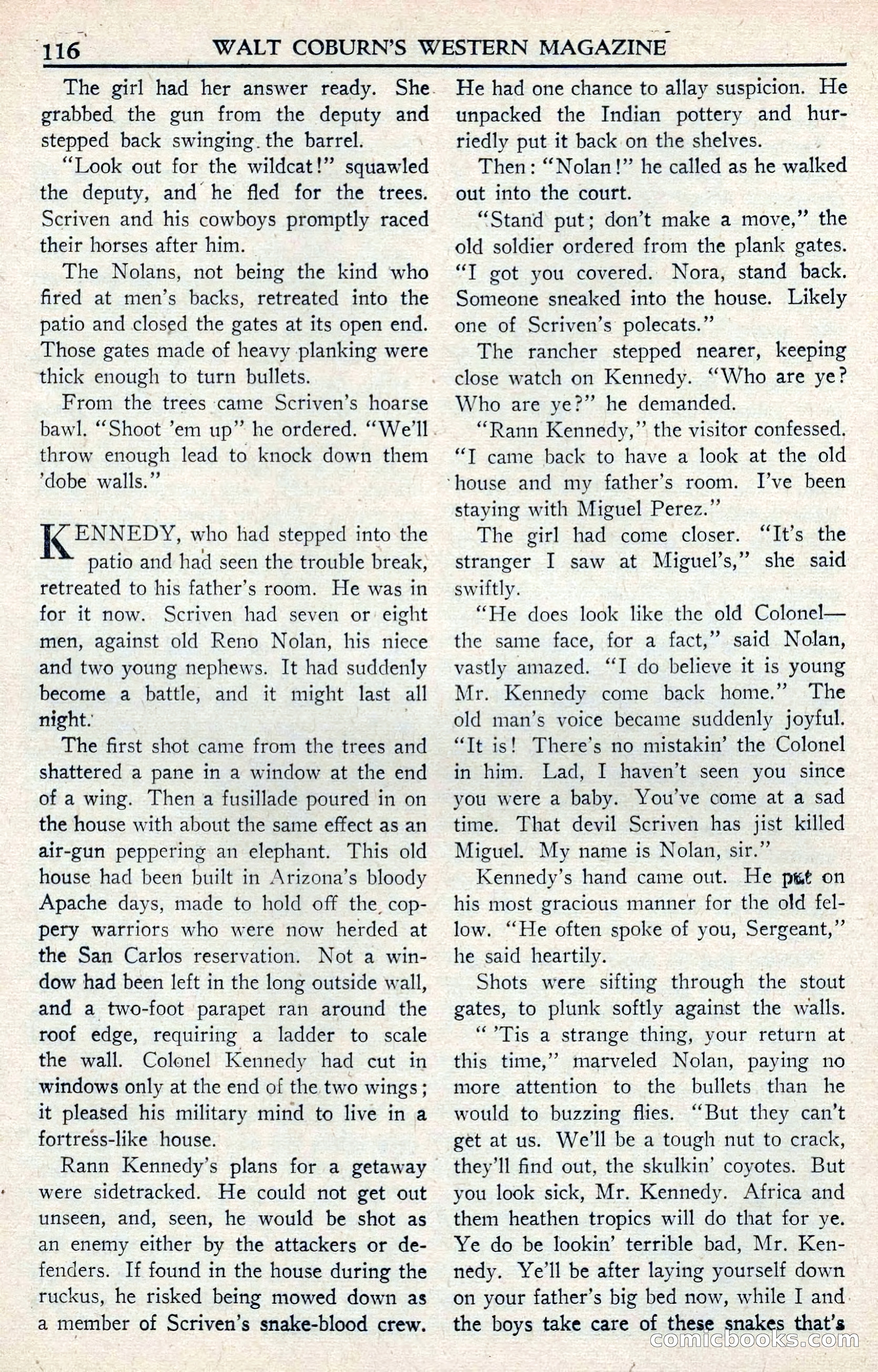 Walt Coburn's Western Magazine, June 1950 — page 116 of 132