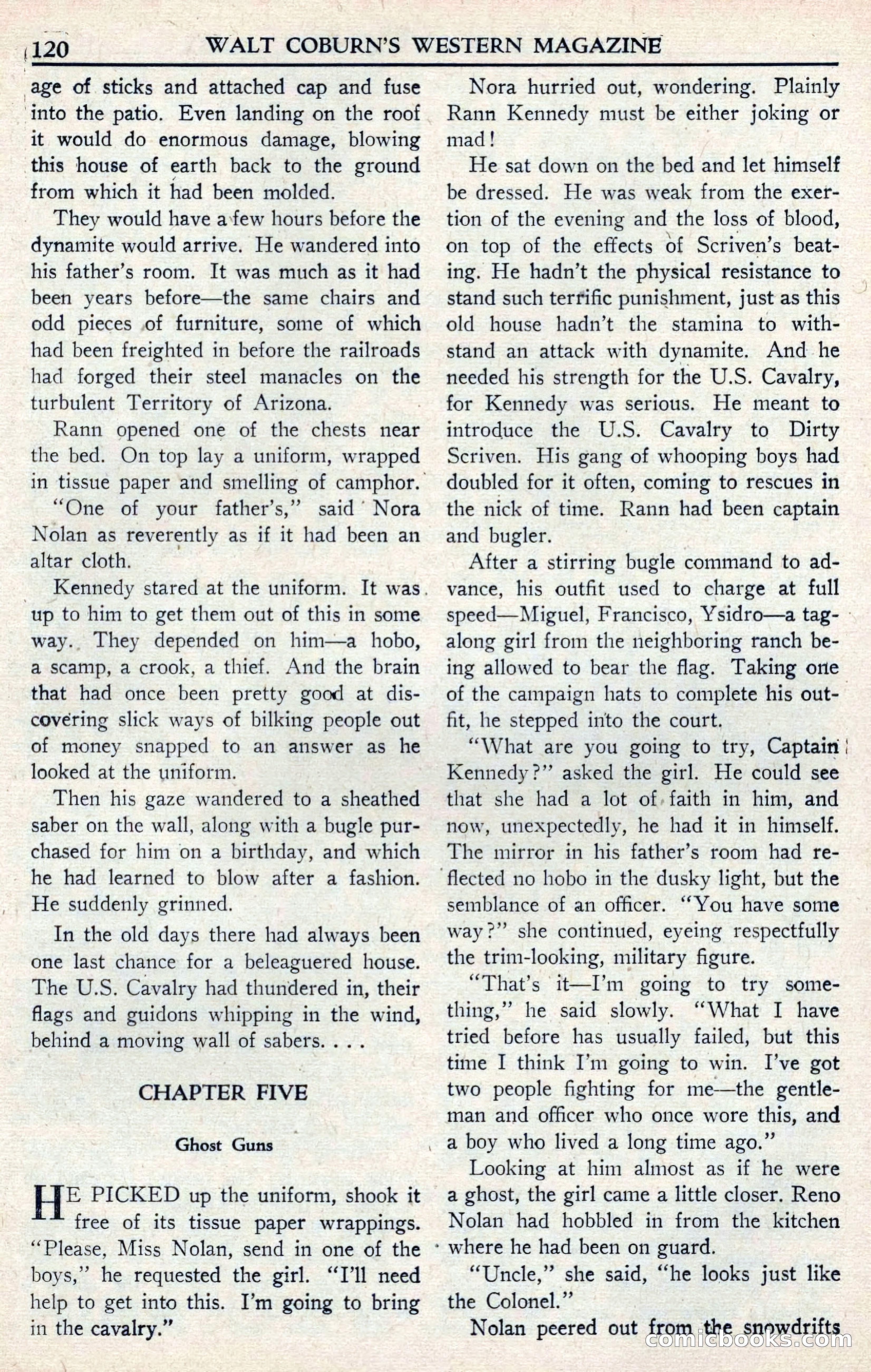 Walt Coburn's Western Magazine, June 1950 — page 120 of 132