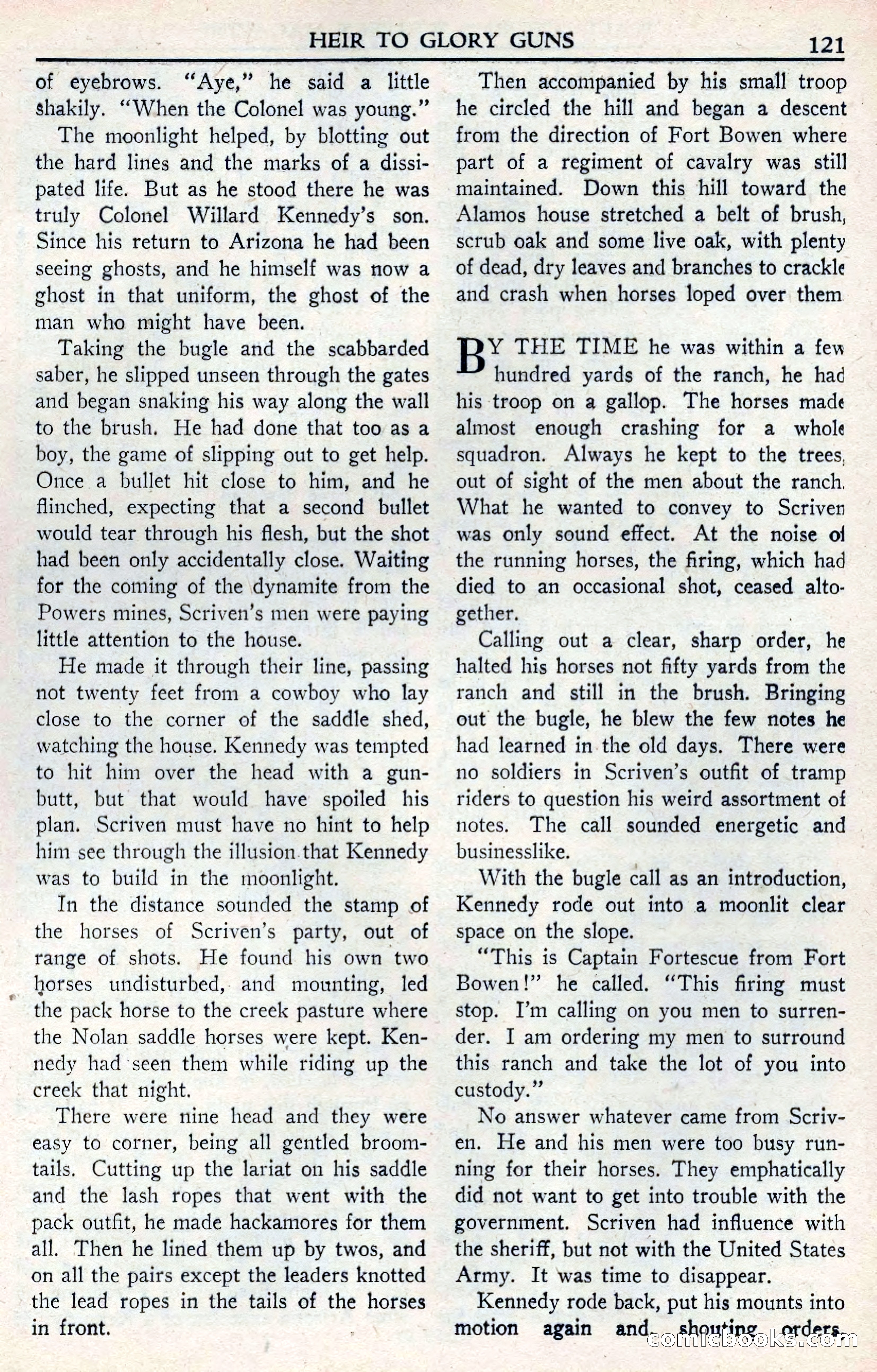 Walt Coburn's Western Magazine, June 1950 — page 121 of 132
