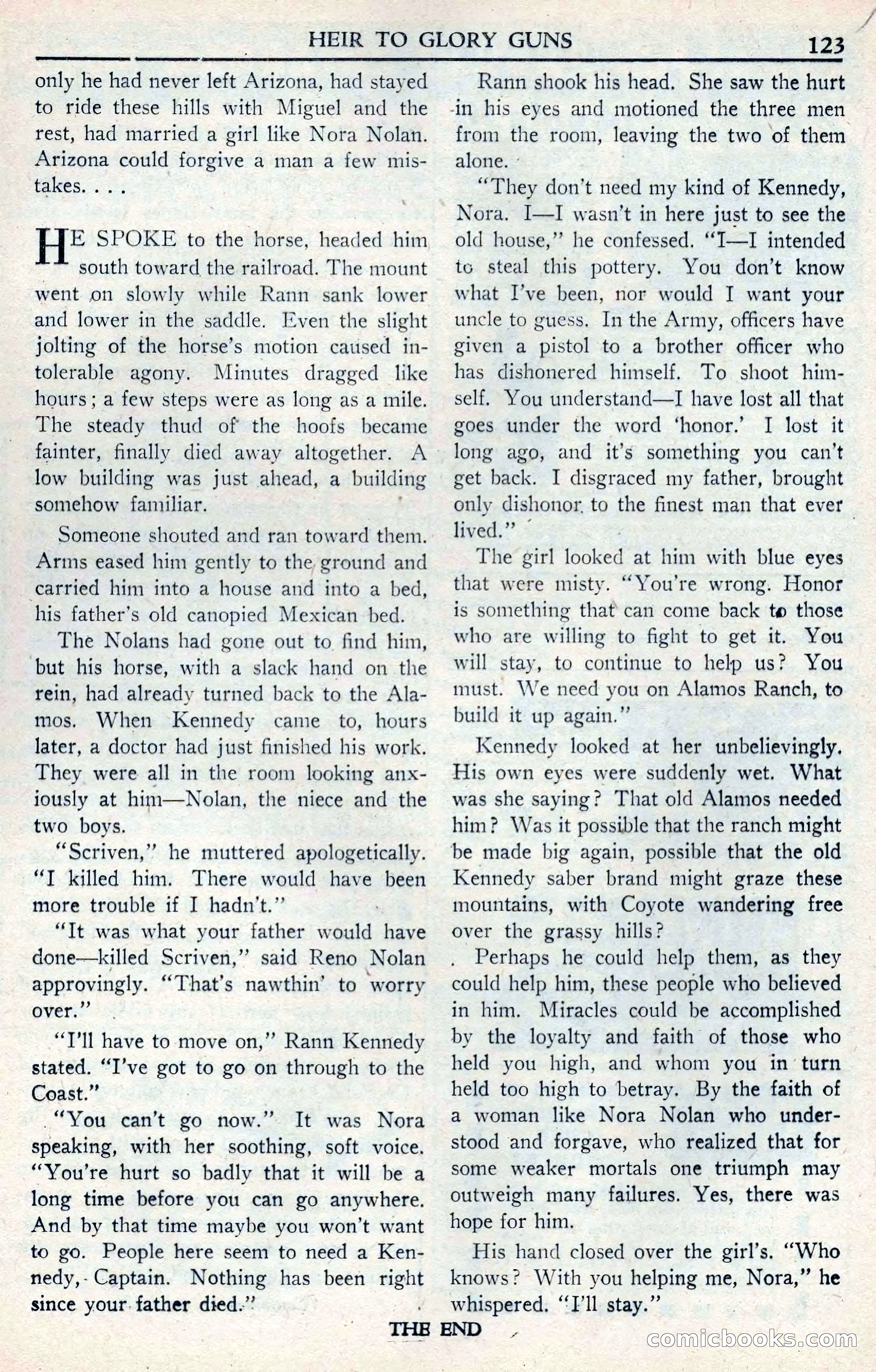 Walt Coburn's Western Magazine, June 1950 — page 123 of 132