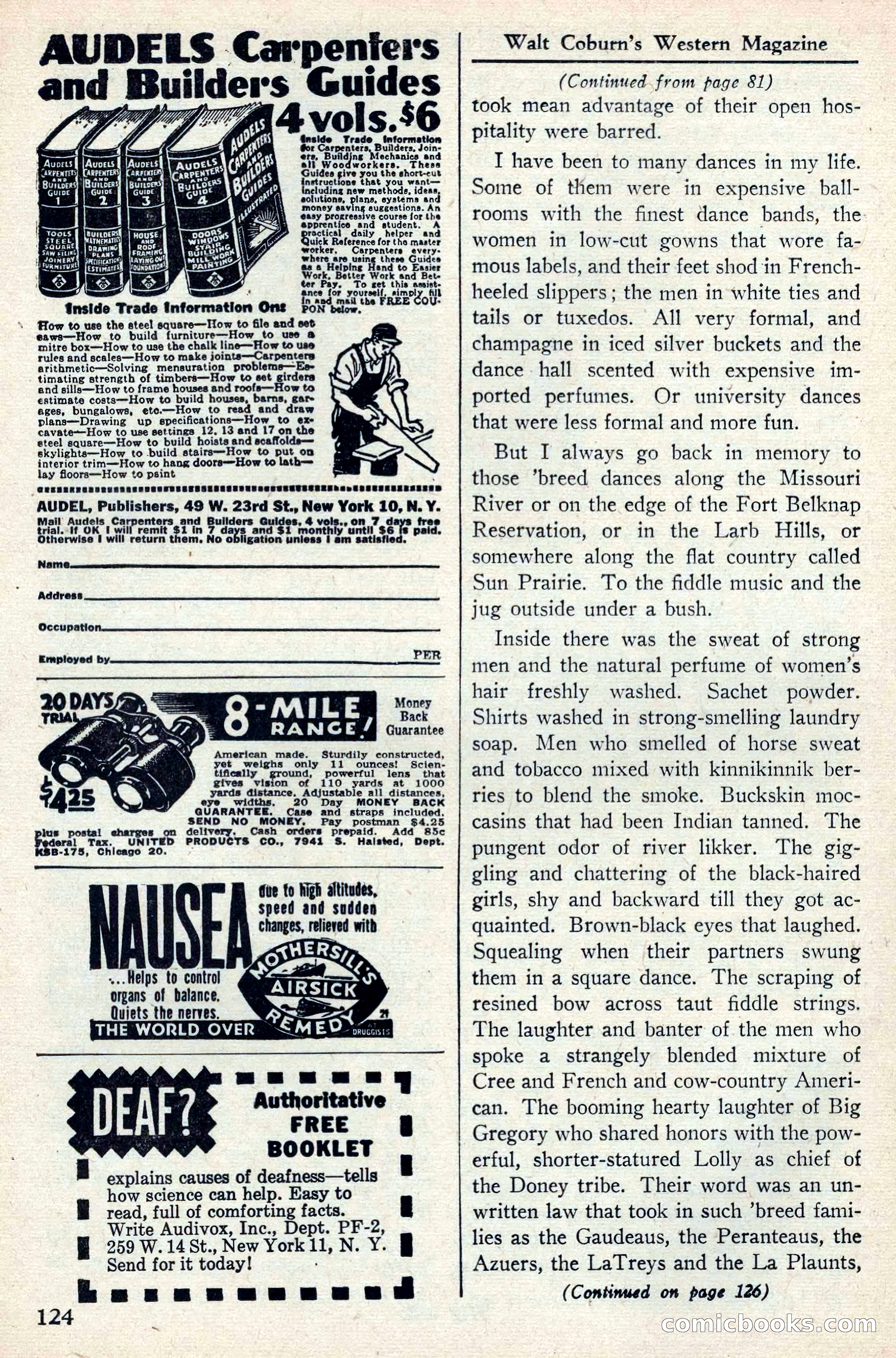 Walt Coburn's Western Magazine, June 1950 — page 124 of 132