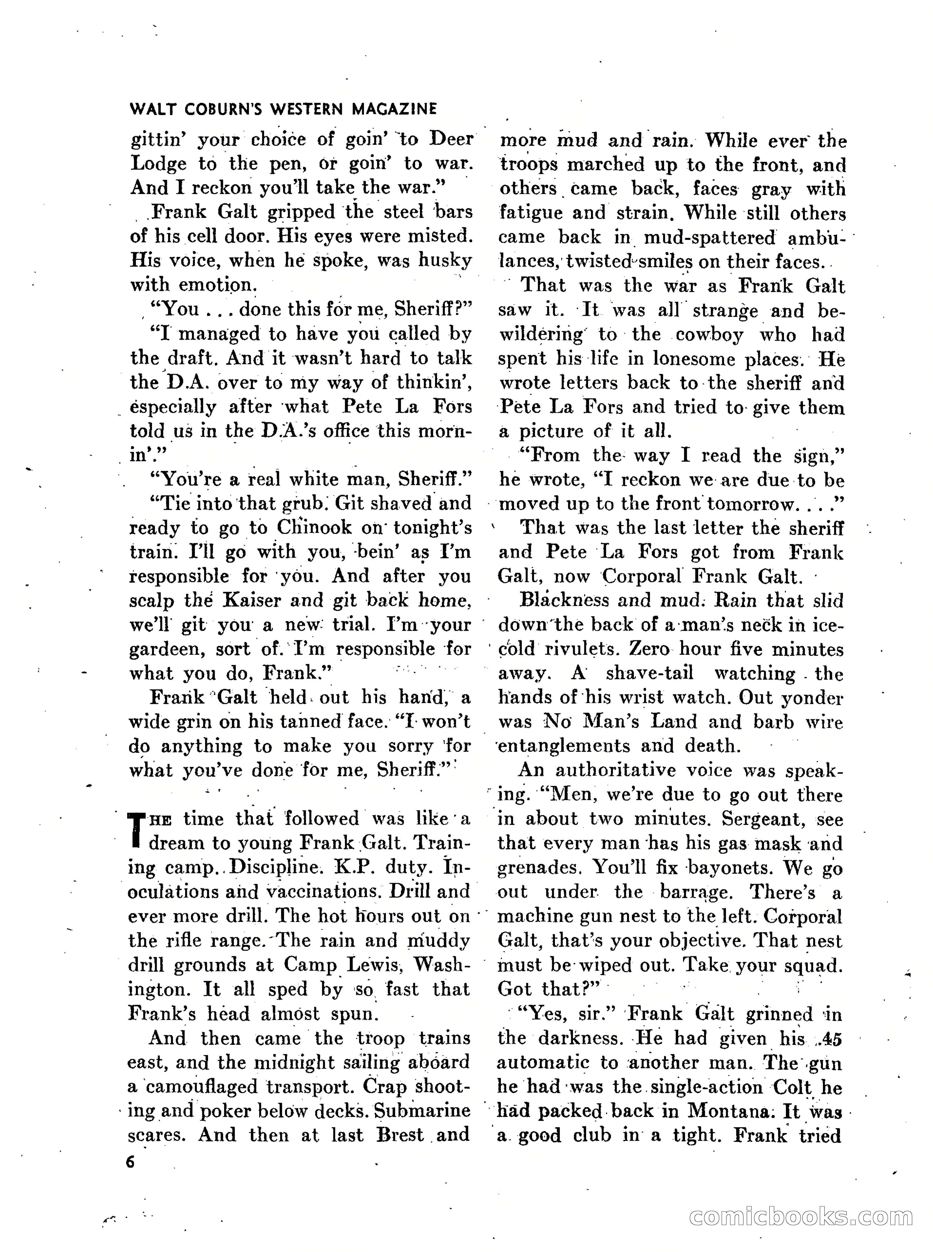 Walt Coburn's Western Magazine, March 1951 — page 6 of 116