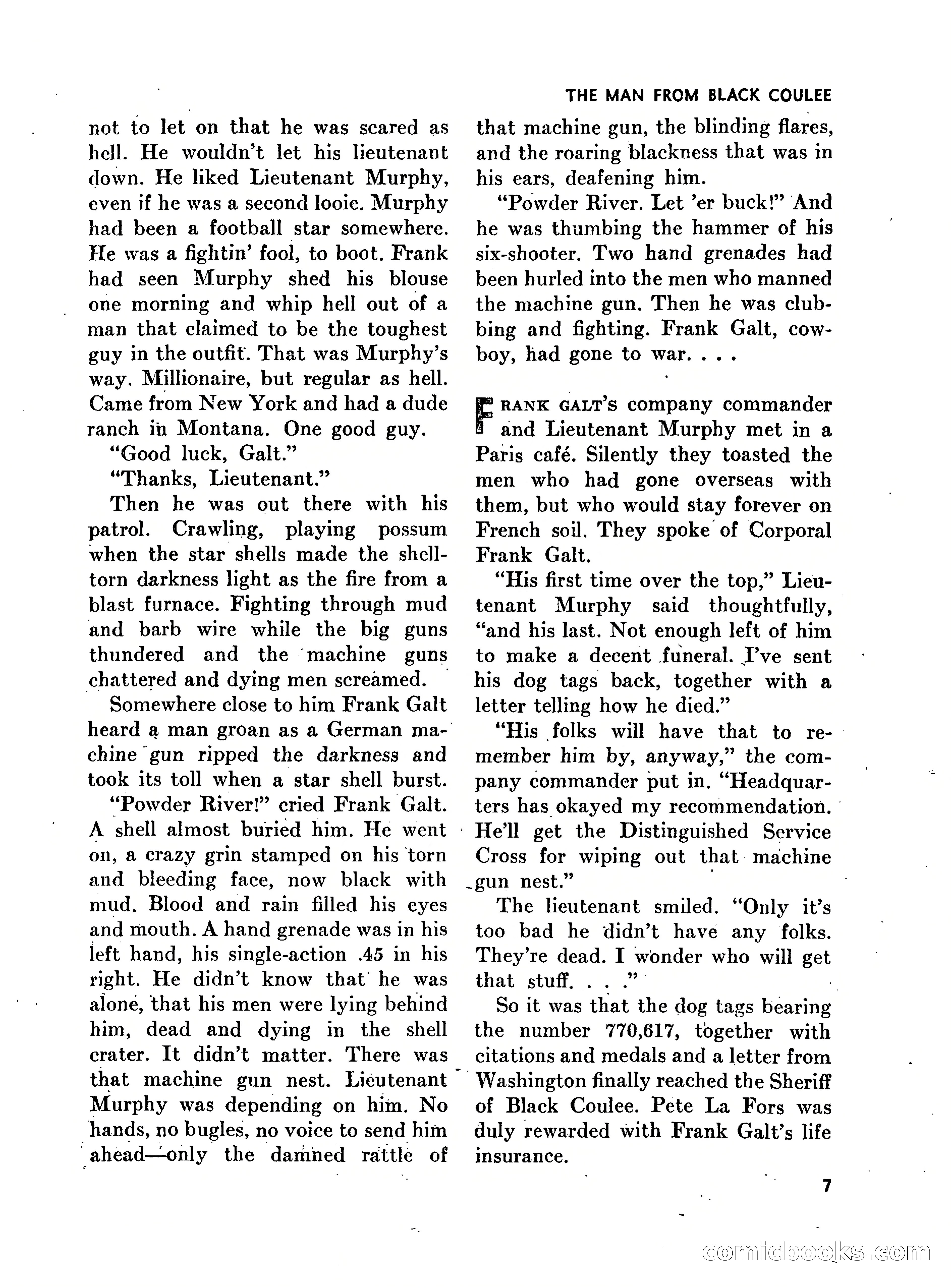 Walt Coburn's Western Magazine, March 1951 — page 7 of 116