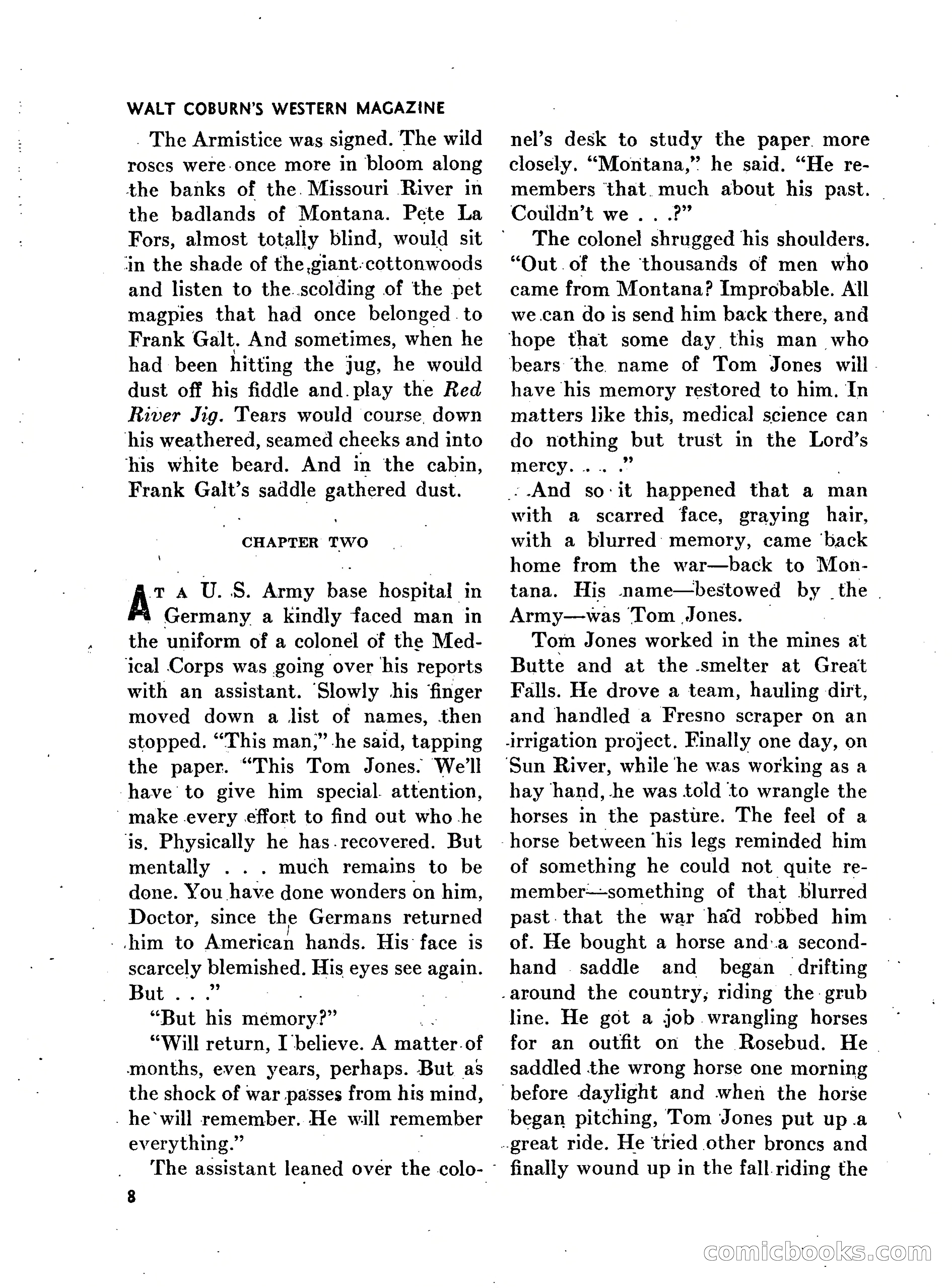 Walt Coburn's Western Magazine, March 1951 — page 8 of 116
