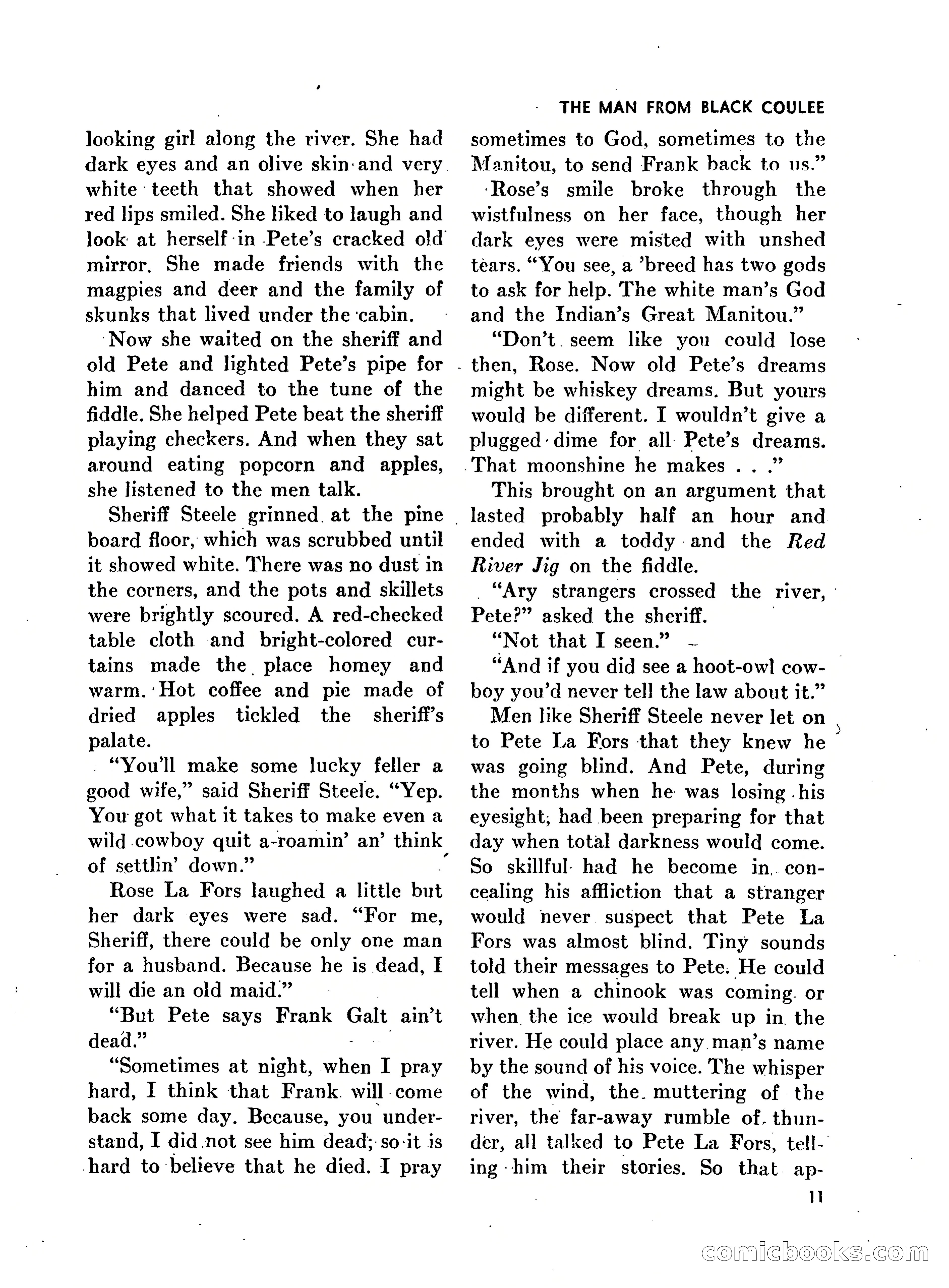 Walt Coburn's Western Magazine, March 1951 — page 11 of 116