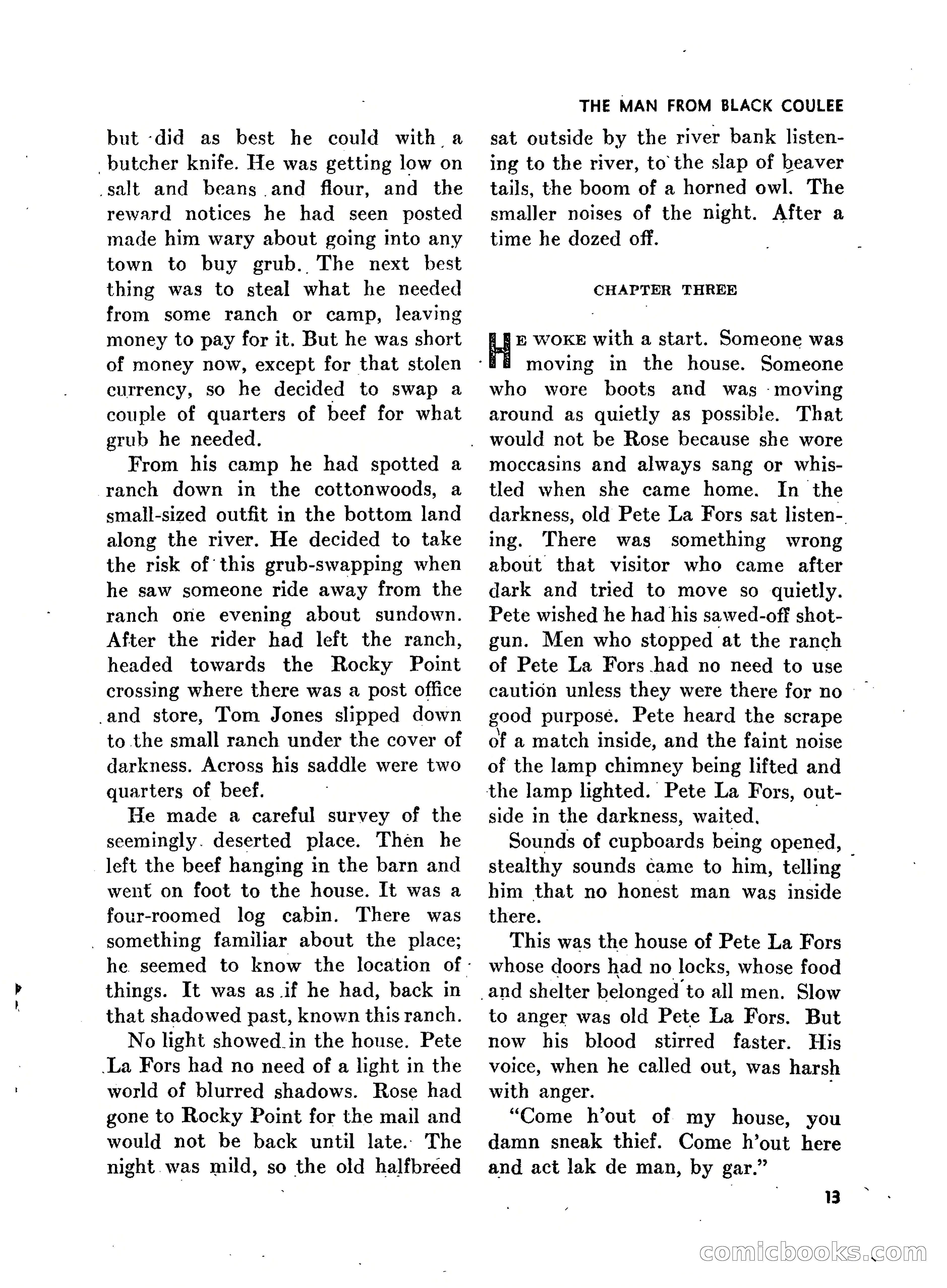 Walt Coburn's Western Magazine, March 1951 — page 13 of 116
