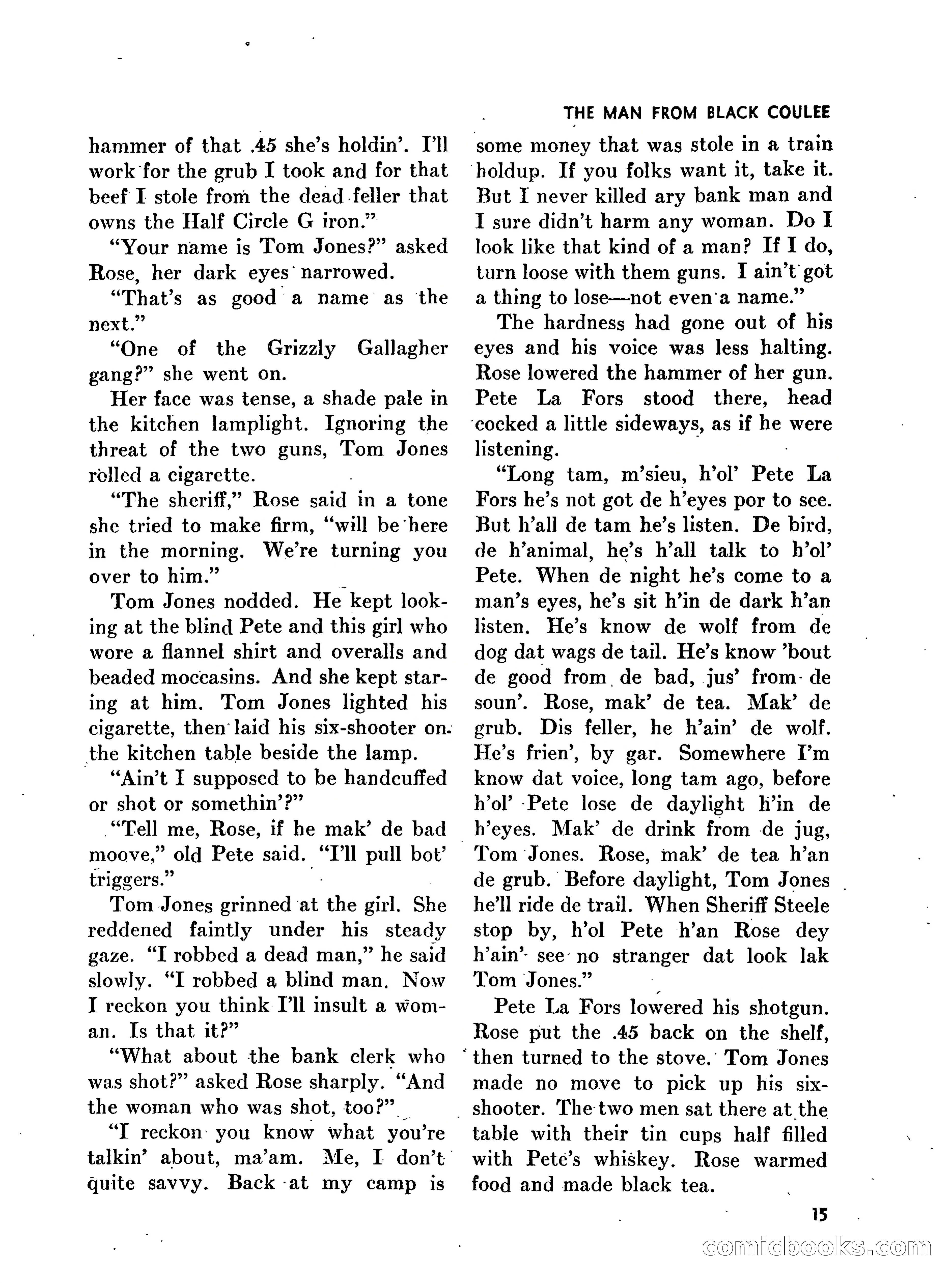 Walt Coburn's Western Magazine, March 1951 — page 15 of 116
