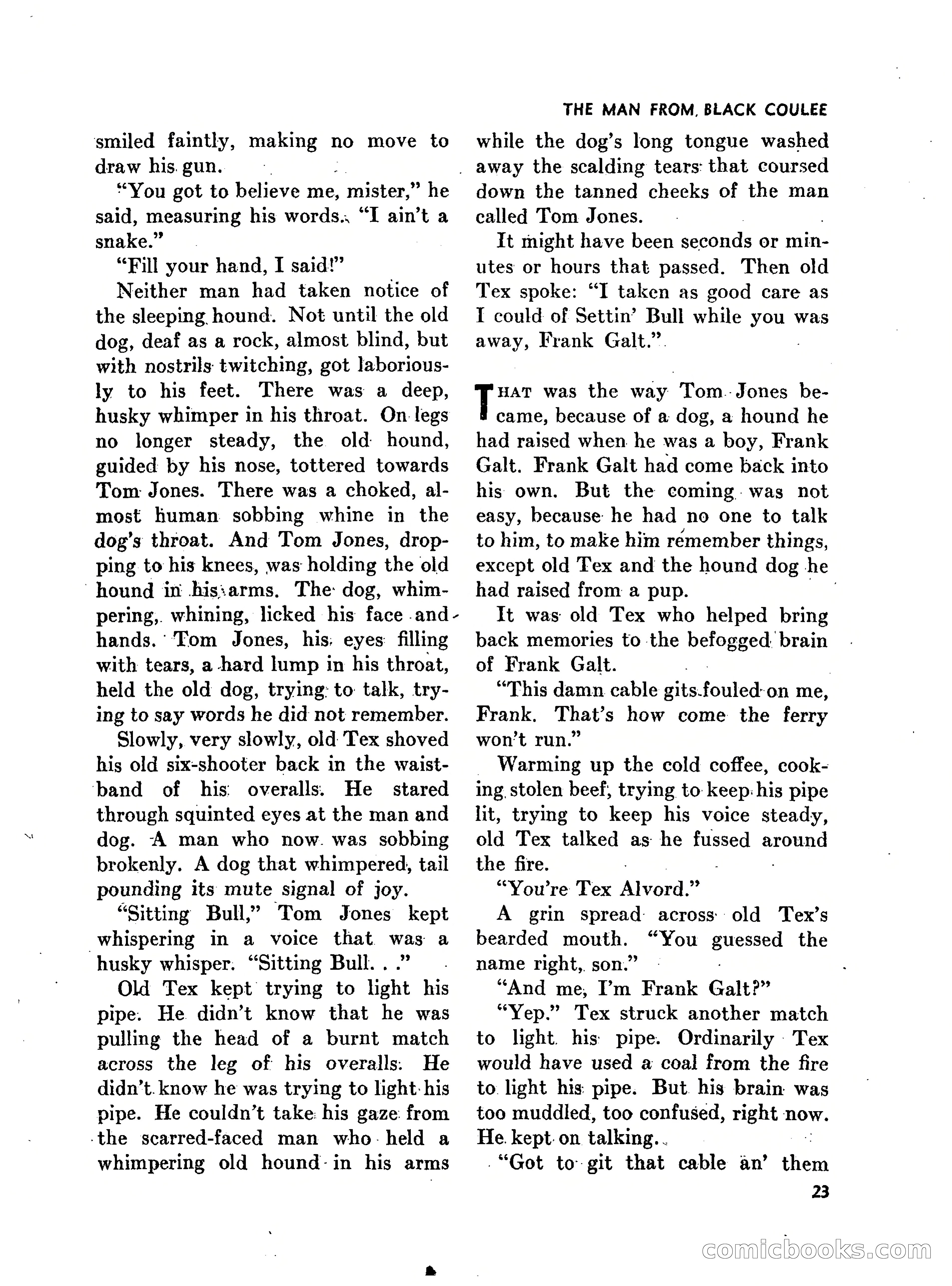 Walt Coburn's Western Magazine, March 1951 — page 23 of 116