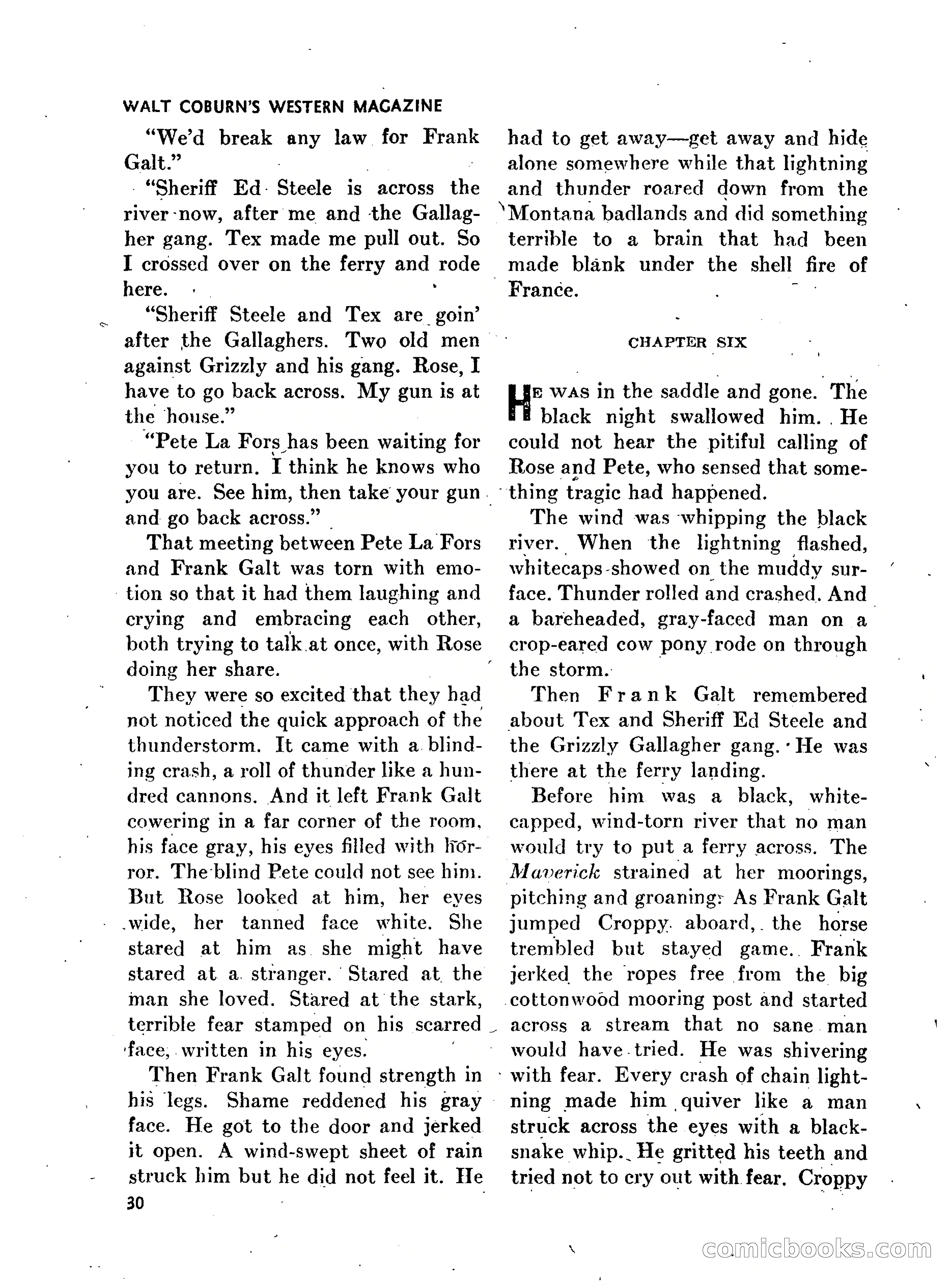 Walt Coburn's Western Magazine, March 1951 — page 30 of 116