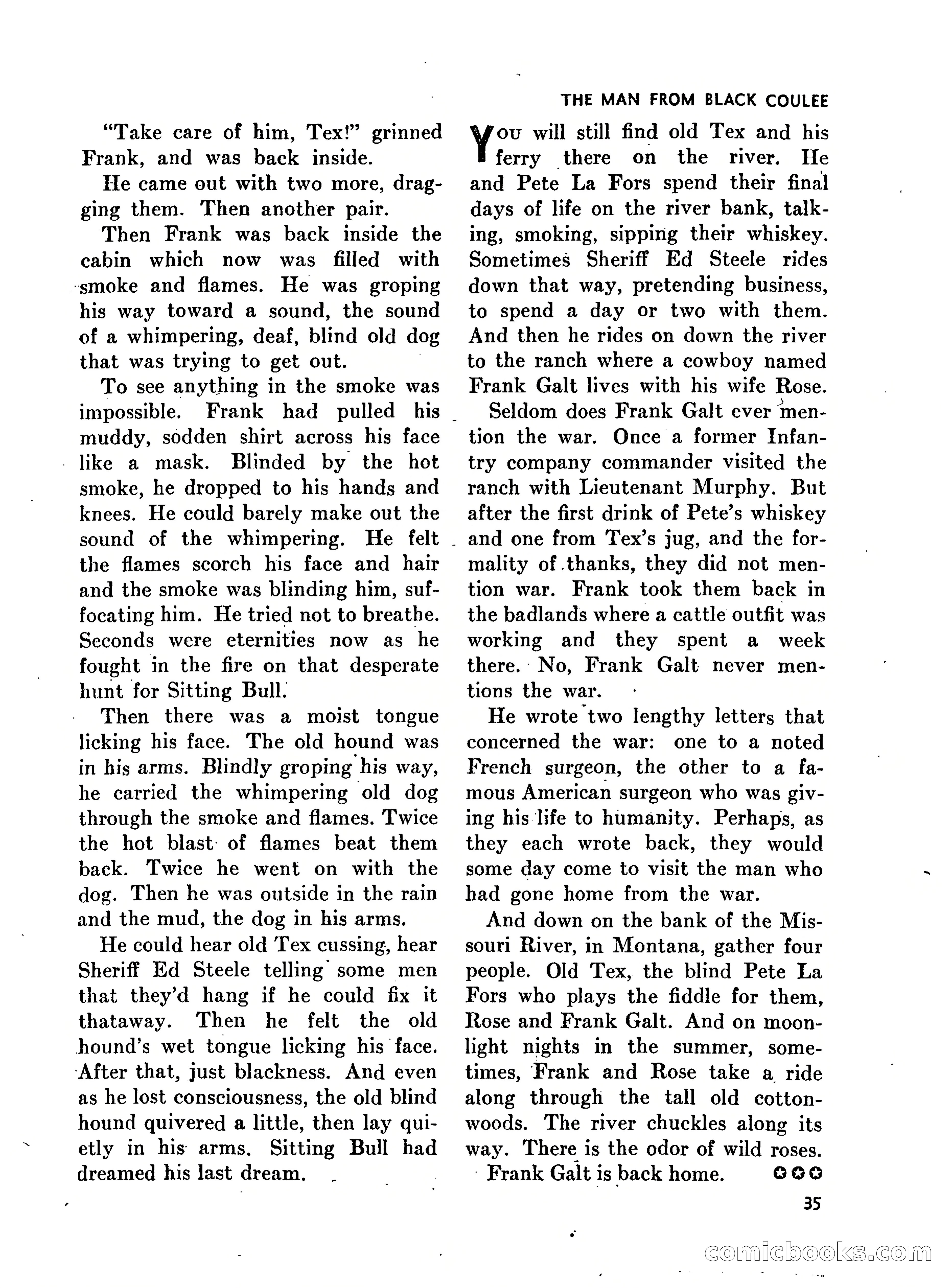 Walt Coburn's Western Magazine, March 1951 — page 35 of 116