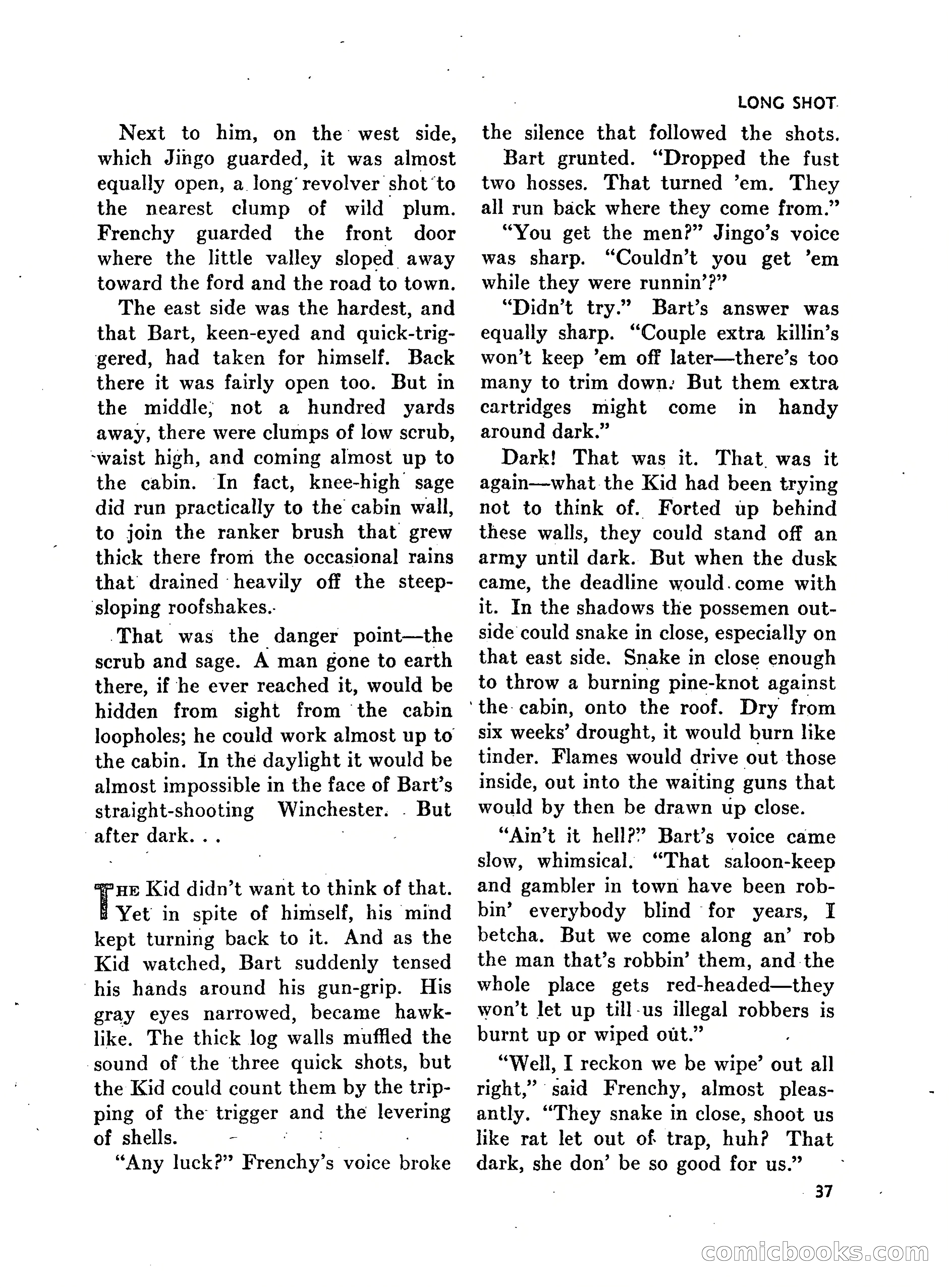 Walt Coburn's Western Magazine, March 1951 — page 37 of 116