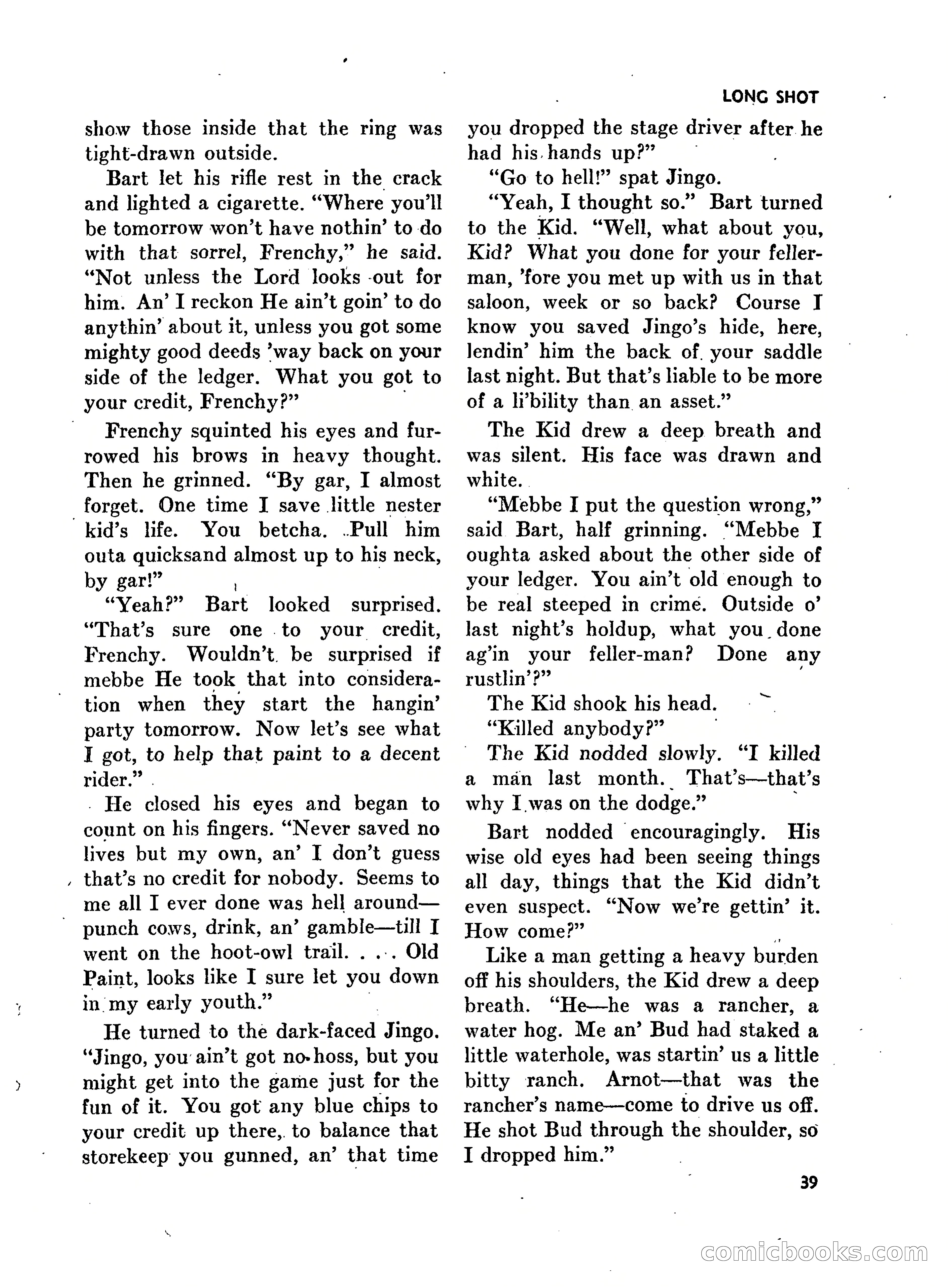 Walt Coburn's Western Magazine, March 1951 — page 39 of 116