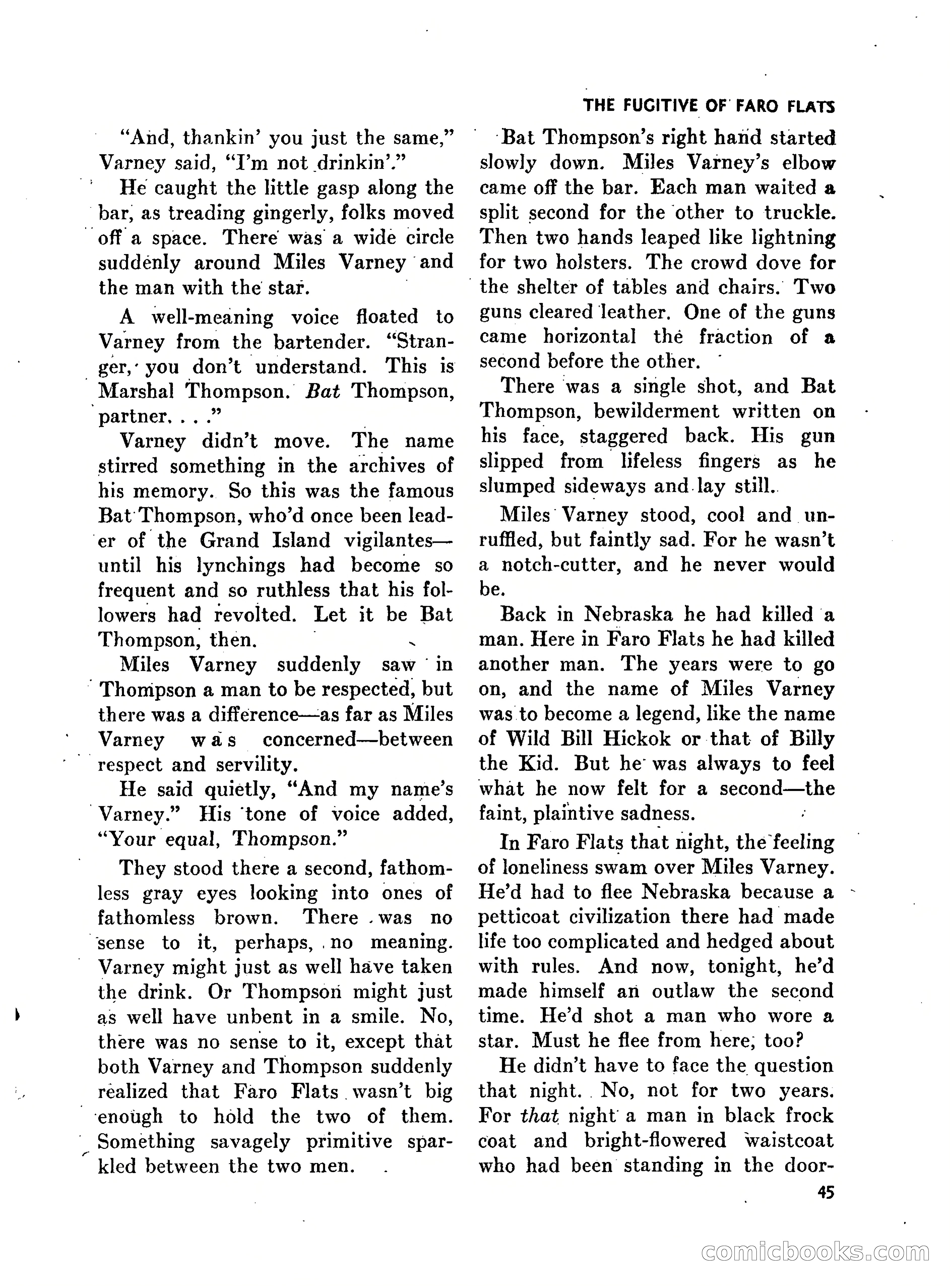 Walt Coburn's Western Magazine, March 1951 — page 45 of 116