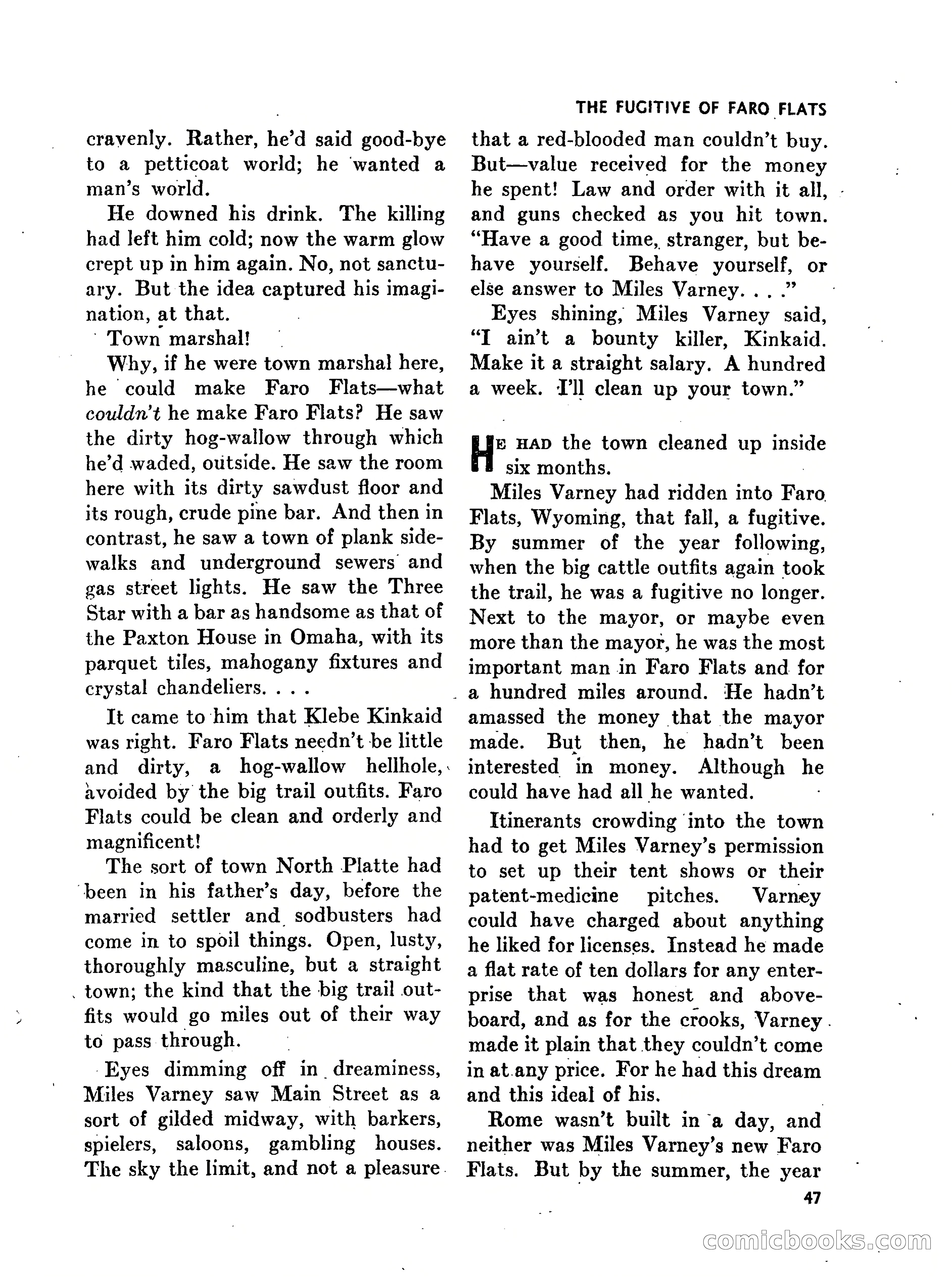 Walt Coburn's Western Magazine, March 1951 — page 47 of 116