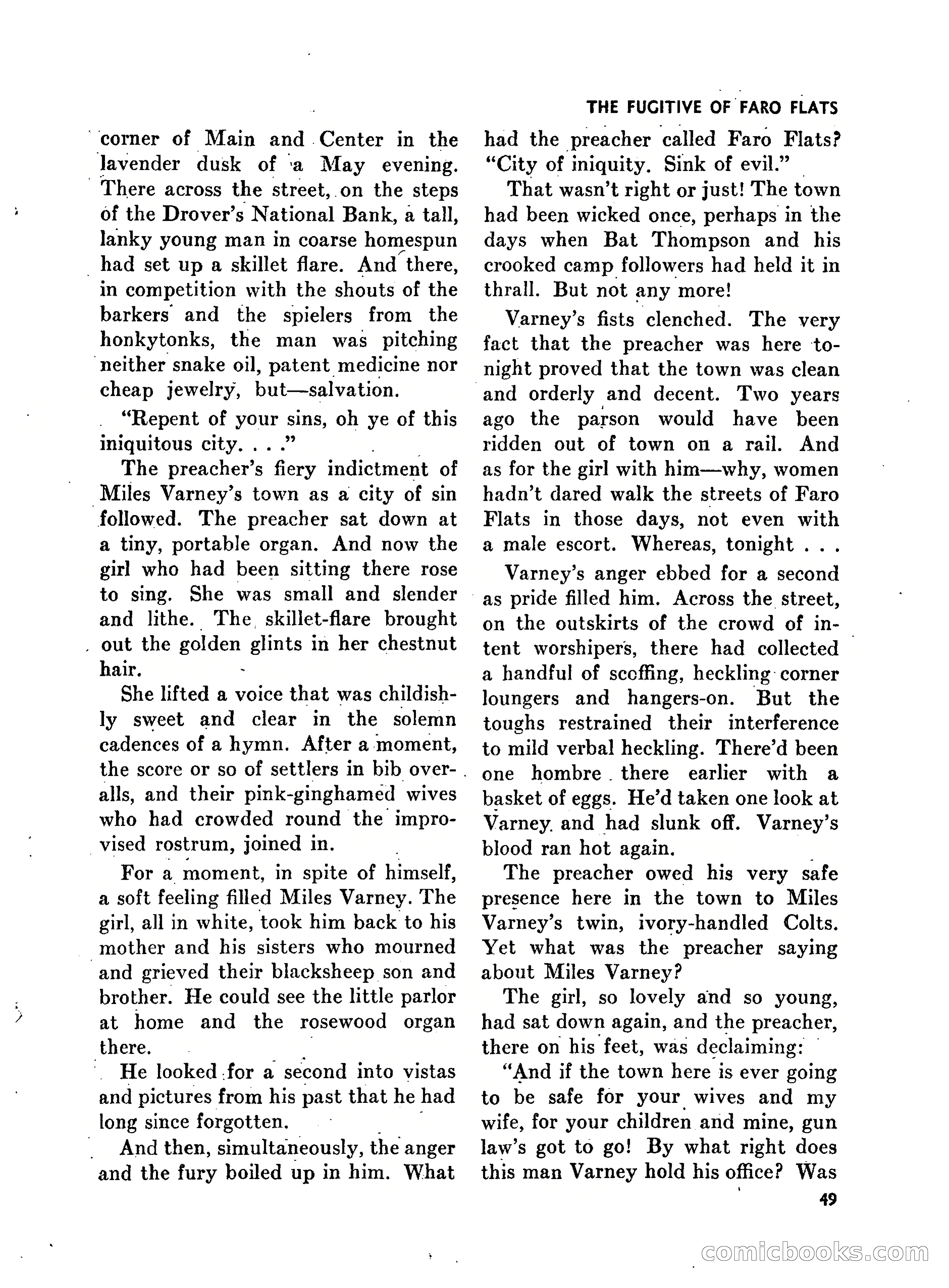Walt Coburn's Western Magazine, March 1951 — page 49 of 116