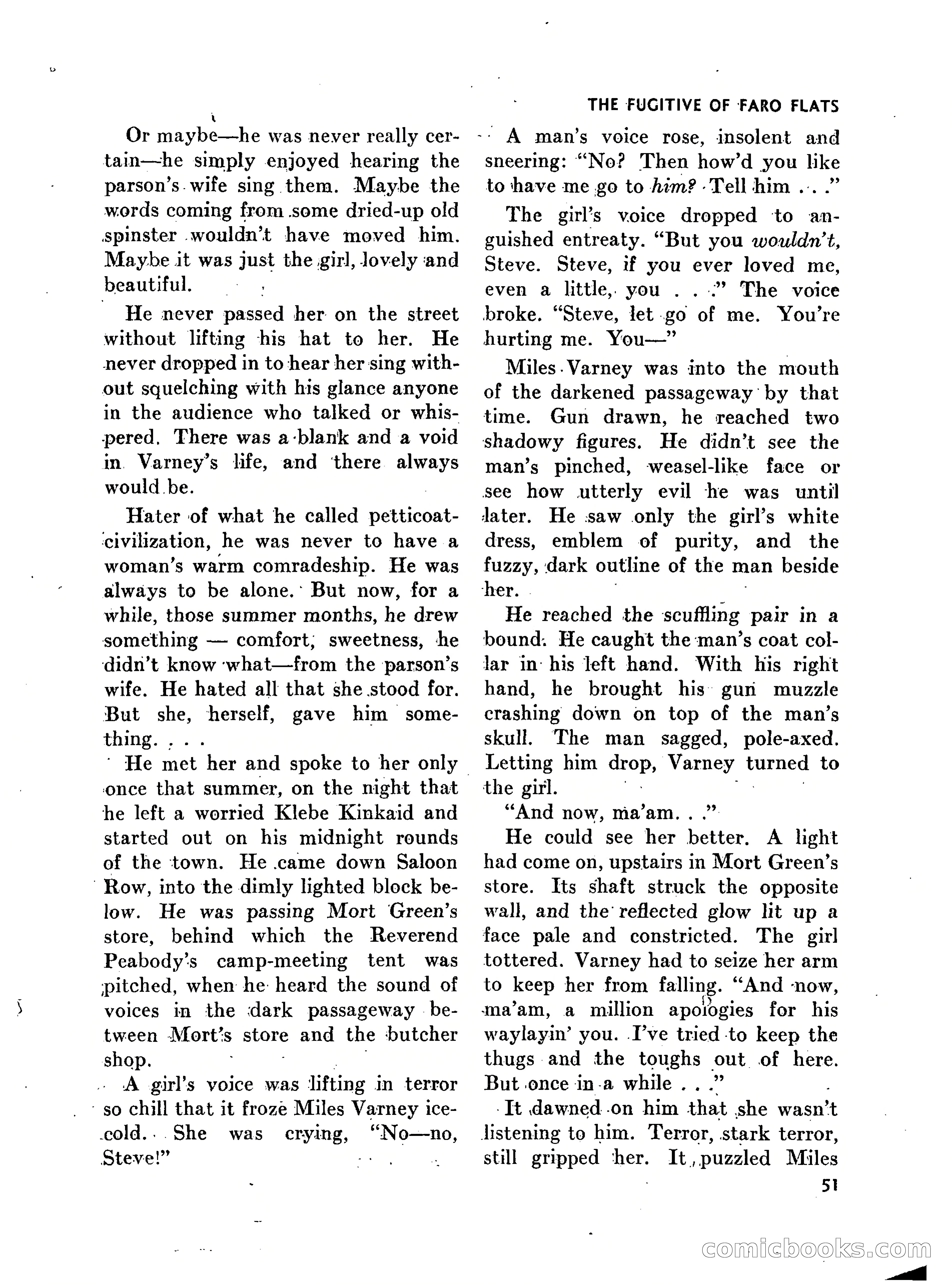 Walt Coburn's Western Magazine, March 1951 — page 51 of 116