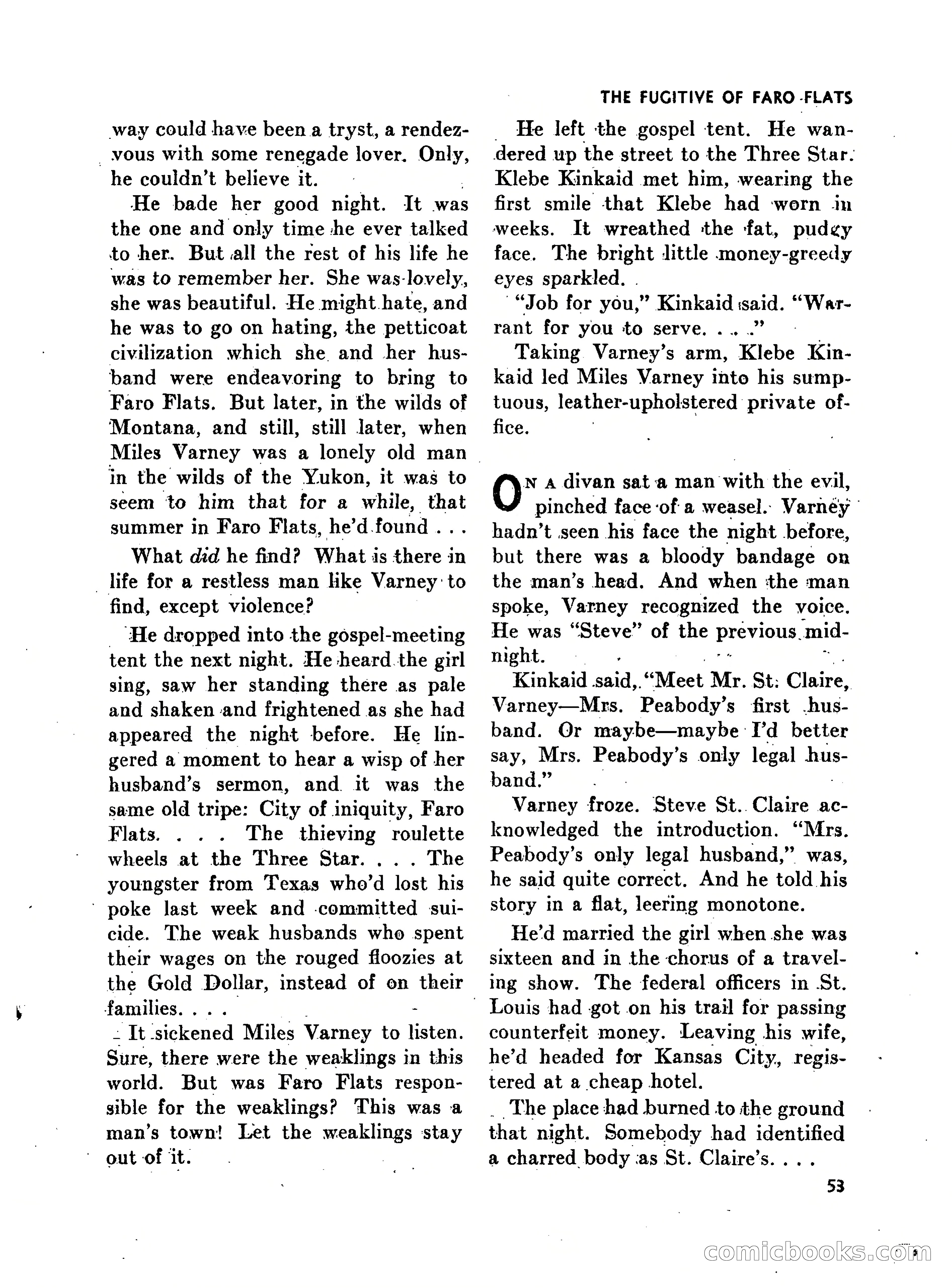 Walt Coburn's Western Magazine, March 1951 — page 53 of 116