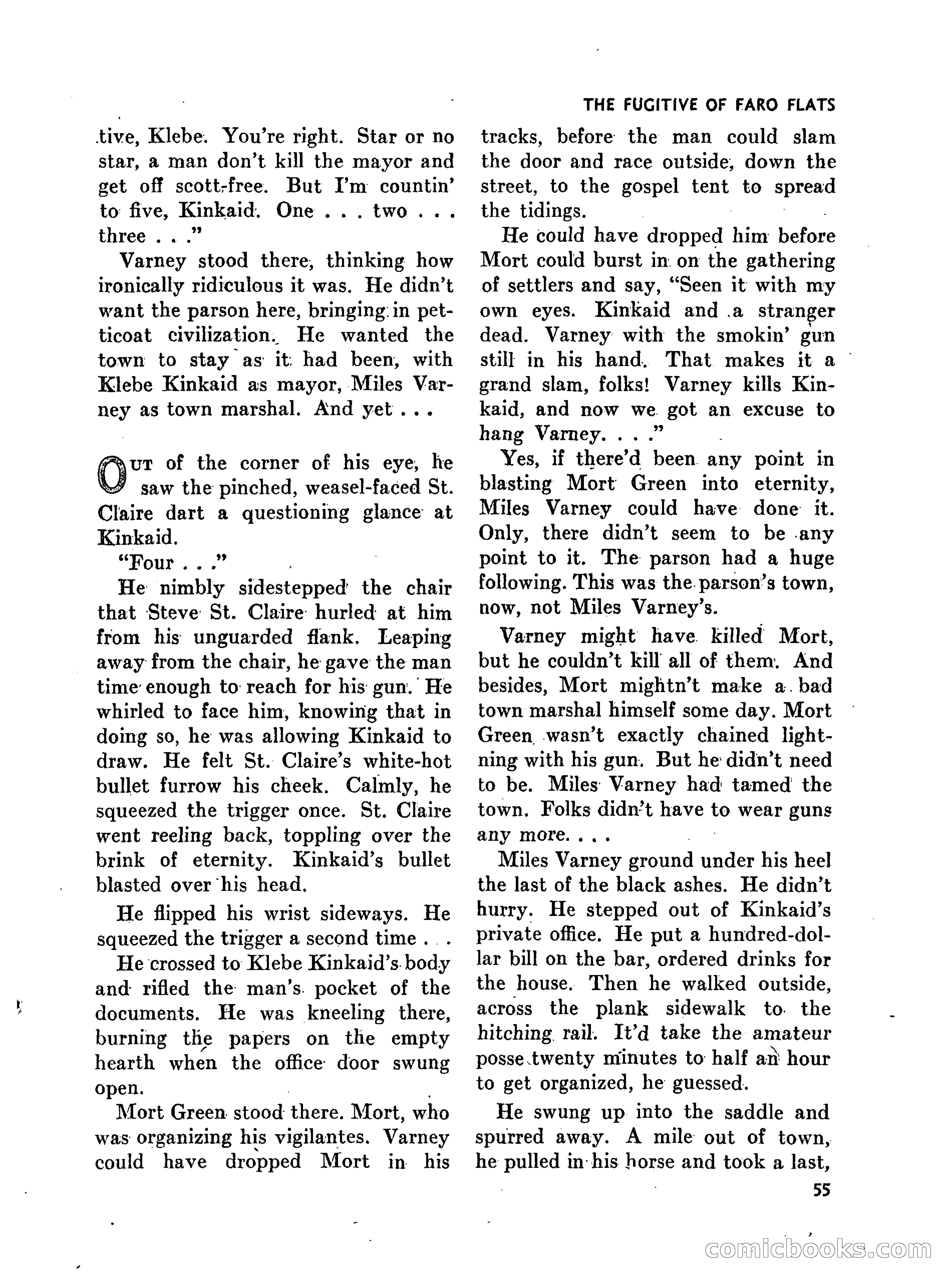 Walt Coburn's Western Magazine, March 1951 — page 55 of 116