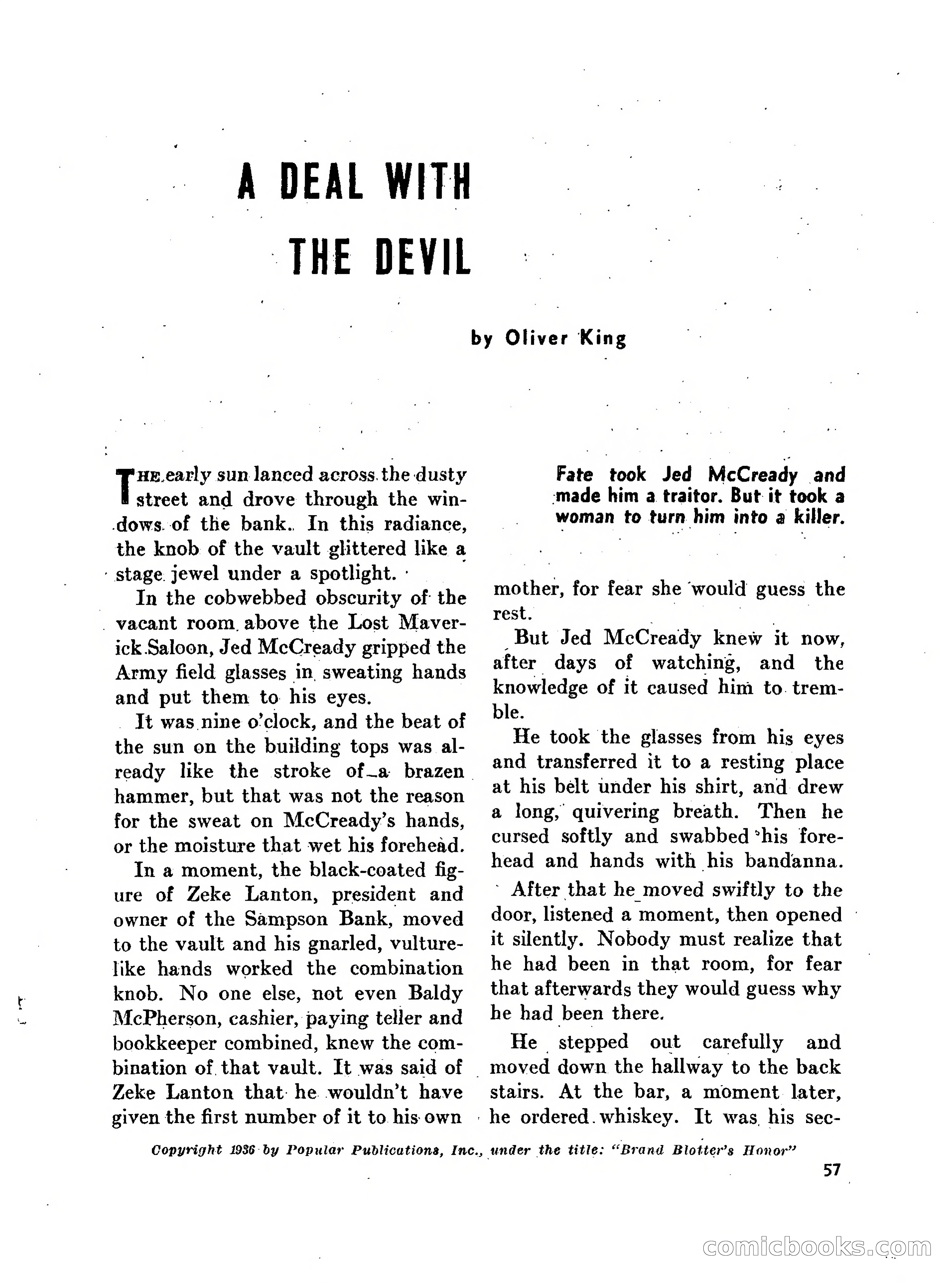 Walt Coburn's Western Magazine, March 1951 — page 57 of 116