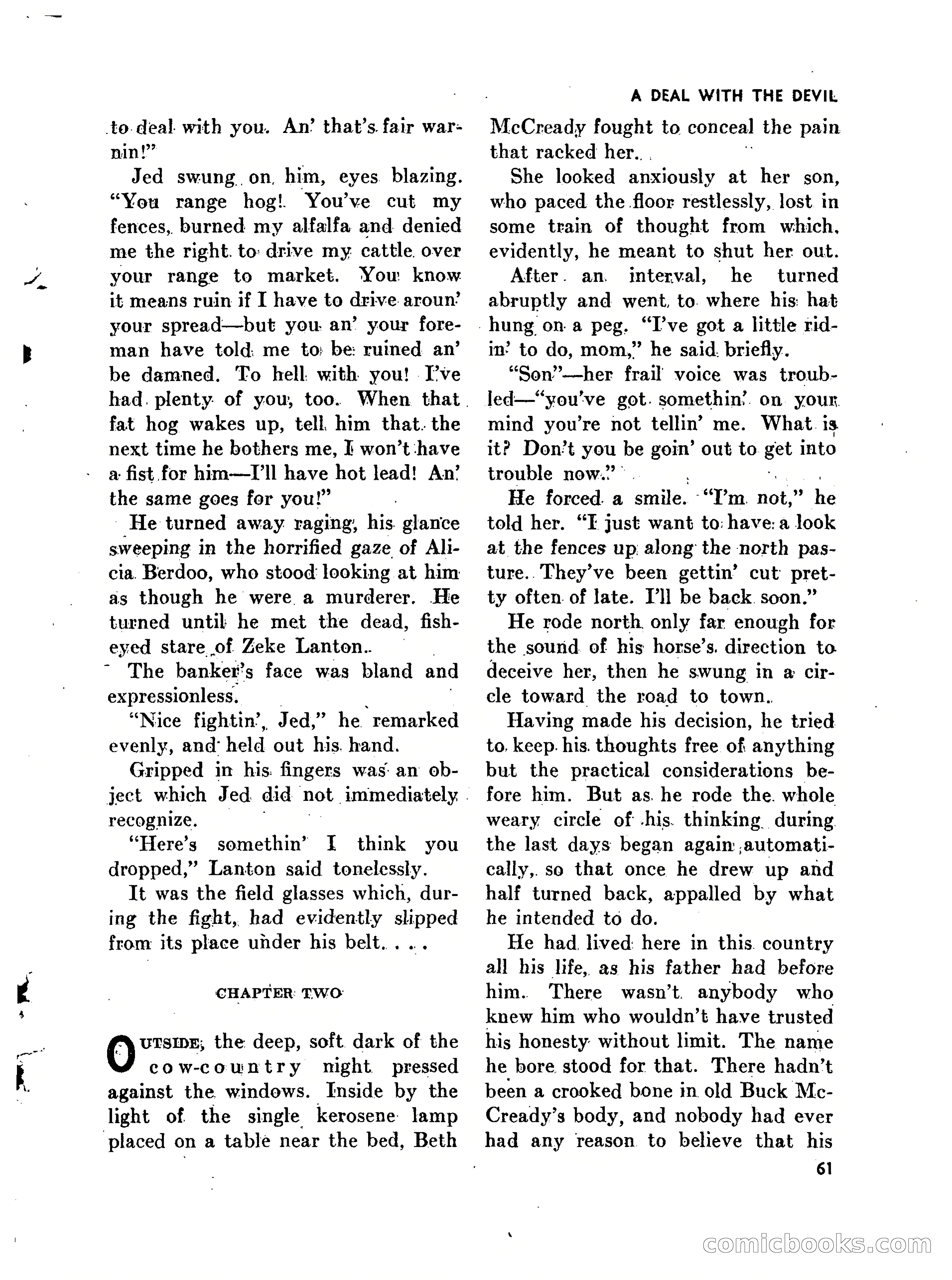 Walt Coburn's Western Magazine, March 1951 — page 61 of 116