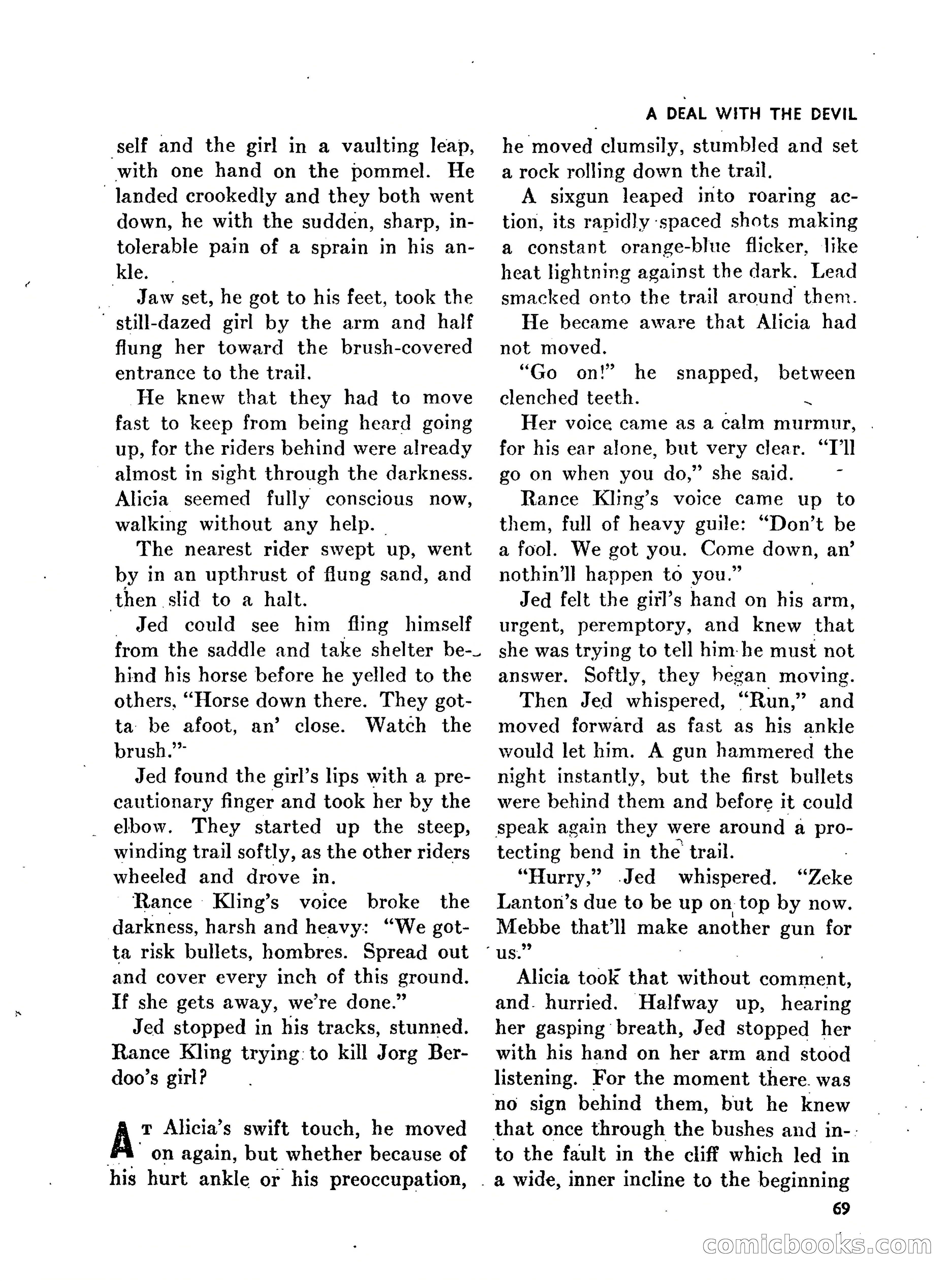 Walt Coburn's Western Magazine, March 1951 — page 69 of 116