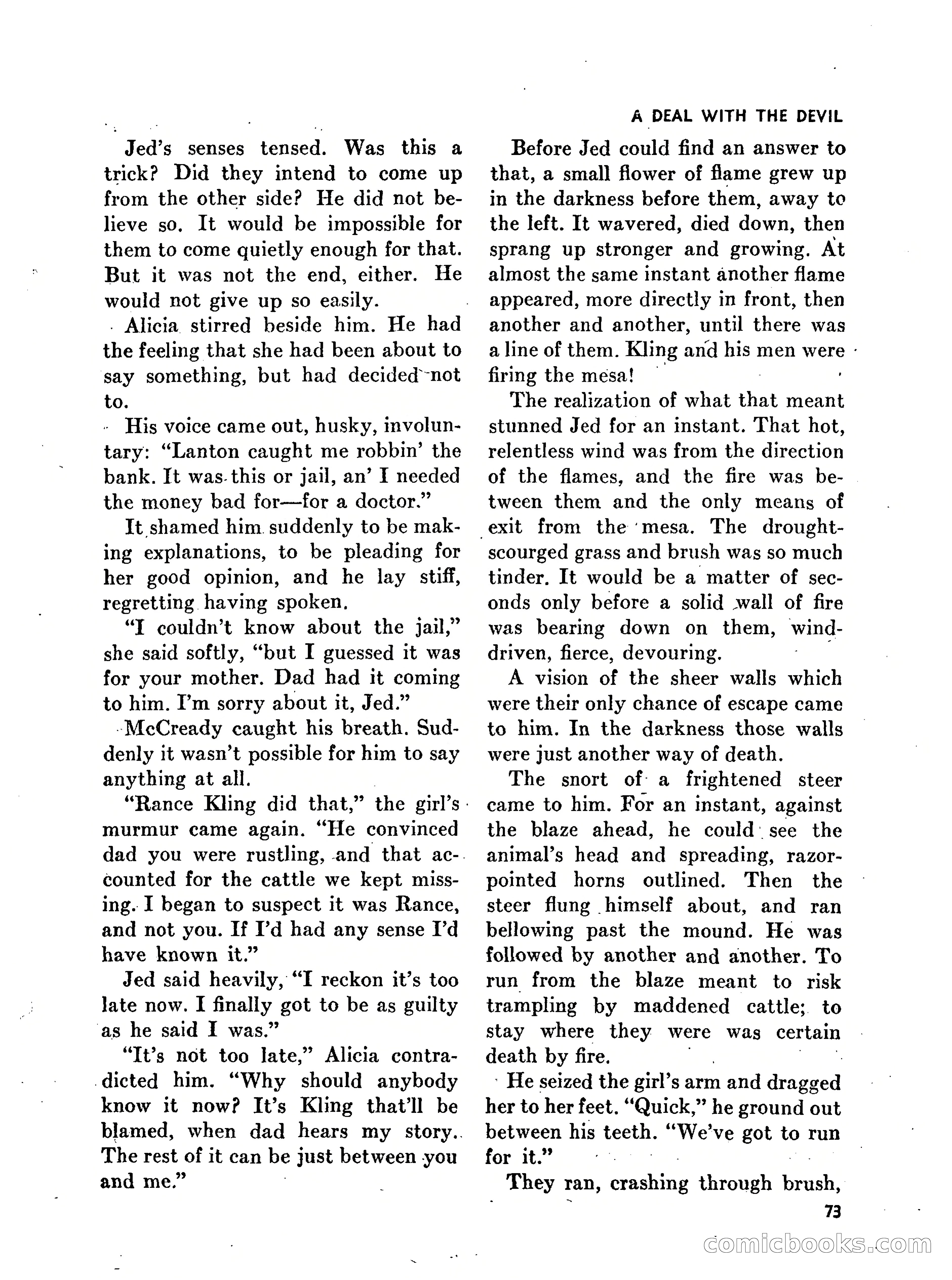 Walt Coburn's Western Magazine, March 1951 — page 73 of 116