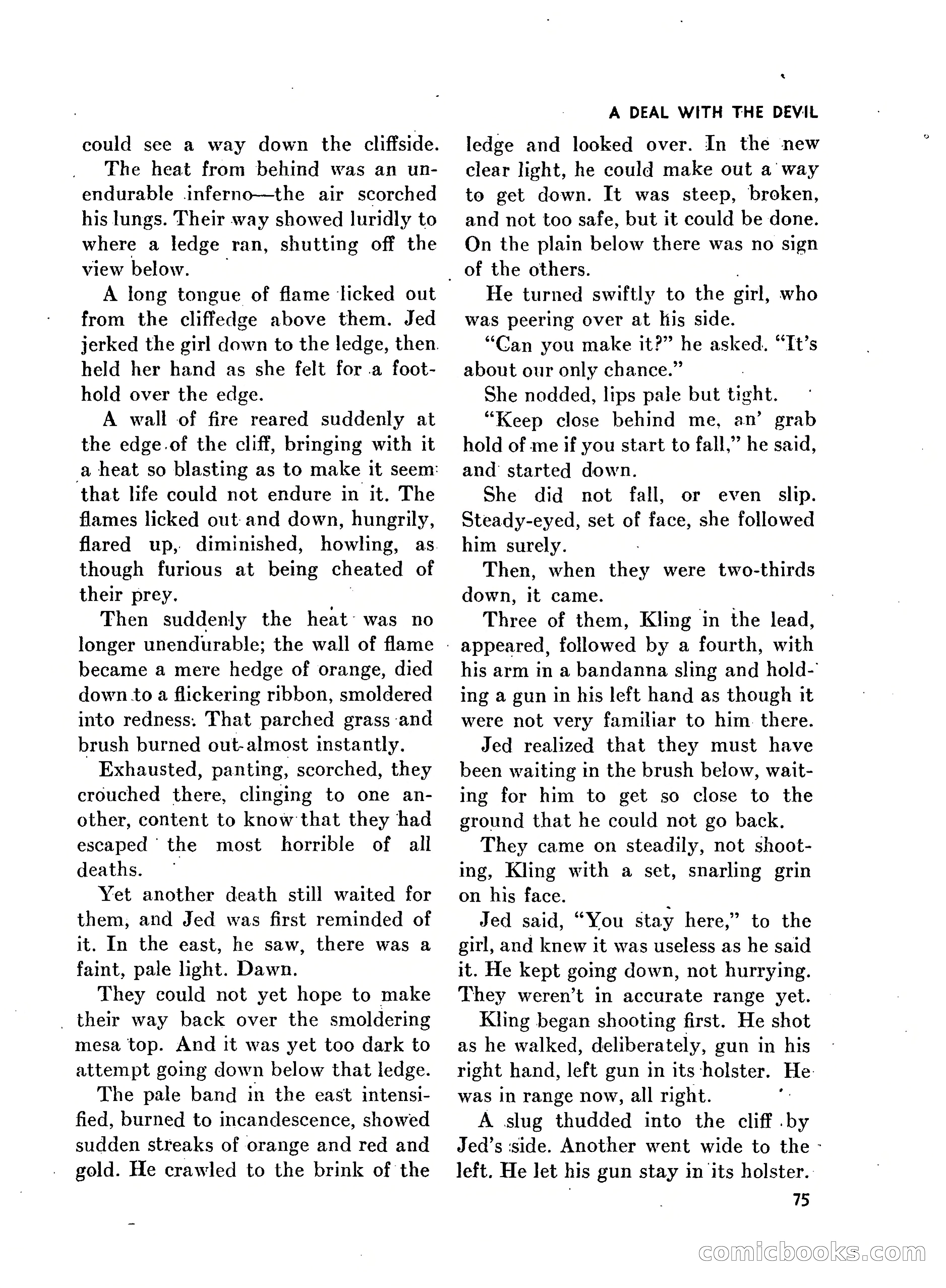 Walt Coburn's Western Magazine, March 1951 — page 75 of 116
