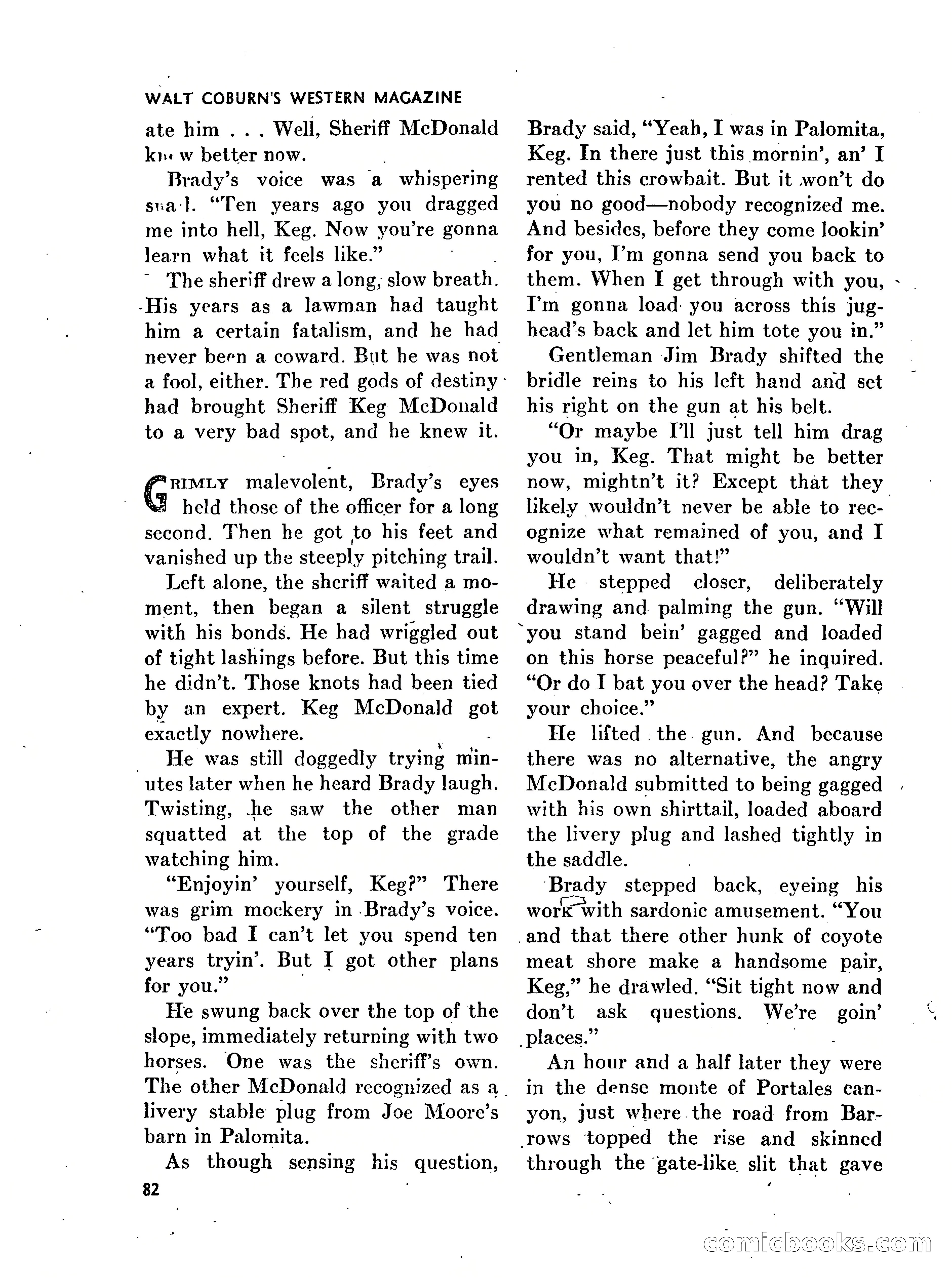 Walt Coburn's Western Magazine, March 1951 — page 82 of 116