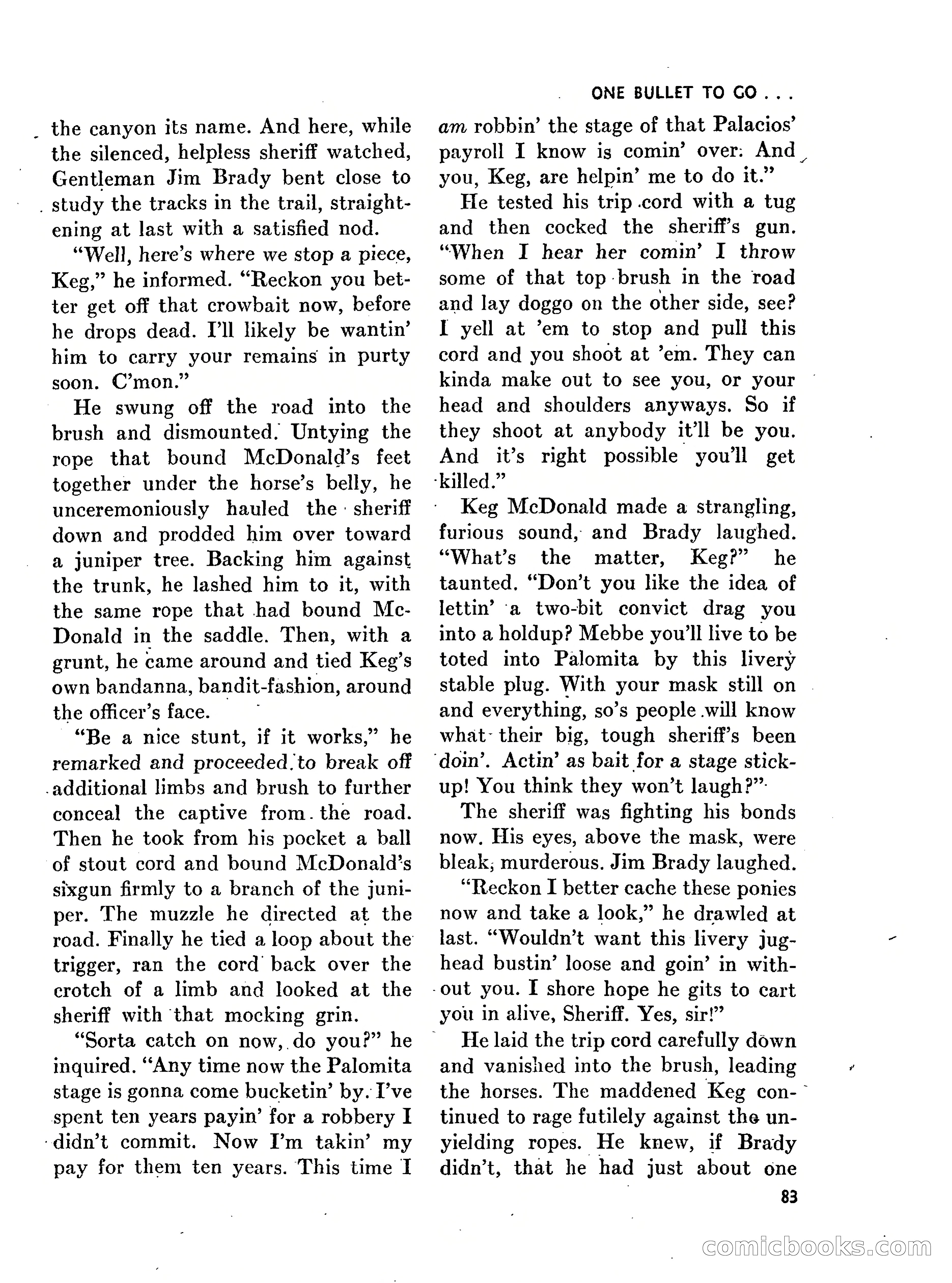 Walt Coburn's Western Magazine, March 1951 — page 83 of 116
