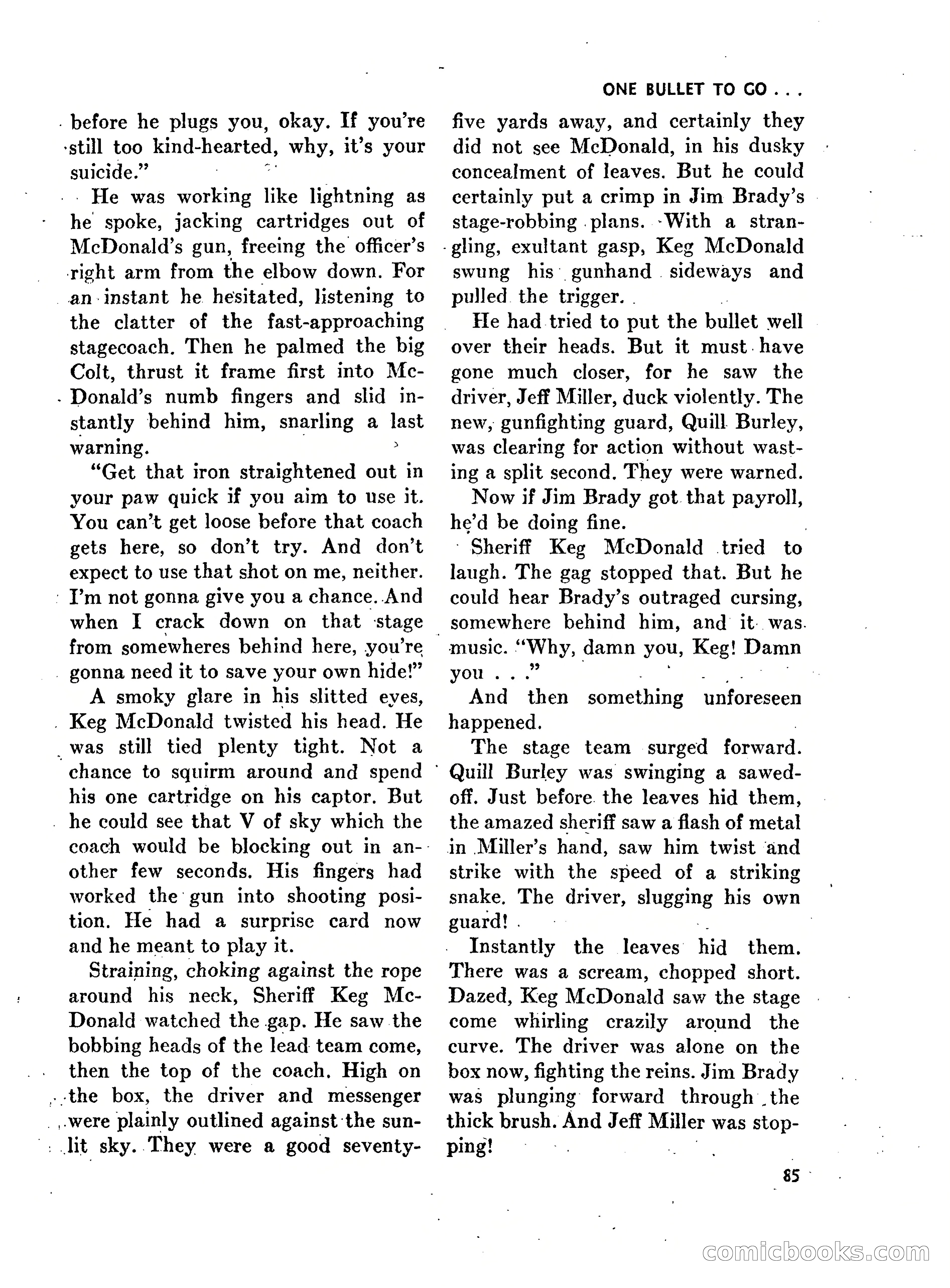 Walt Coburn's Western Magazine, March 1951 — page 85 of 116