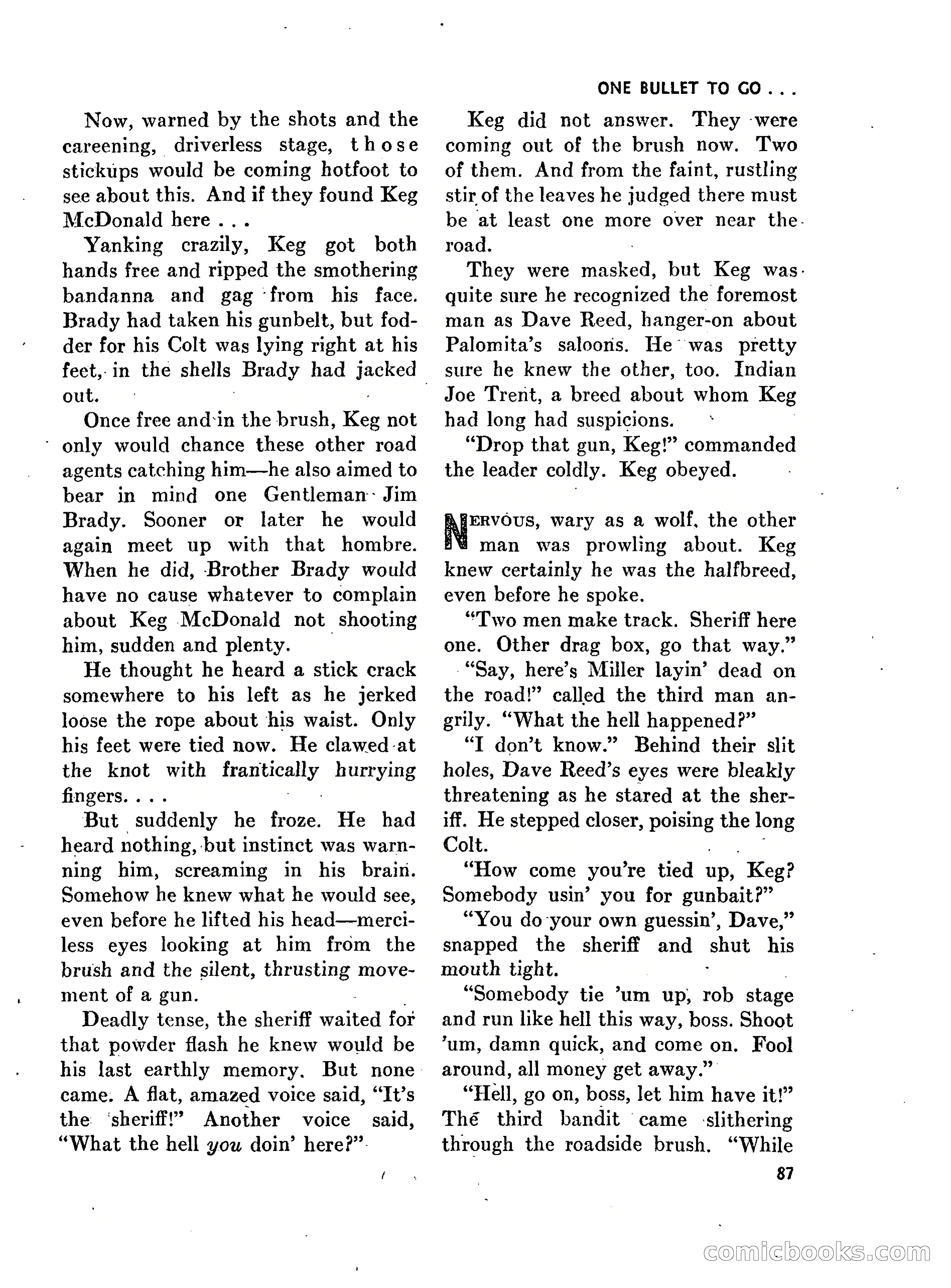 Walt Coburn's Western Magazine, March 1951 — page 87 of 116