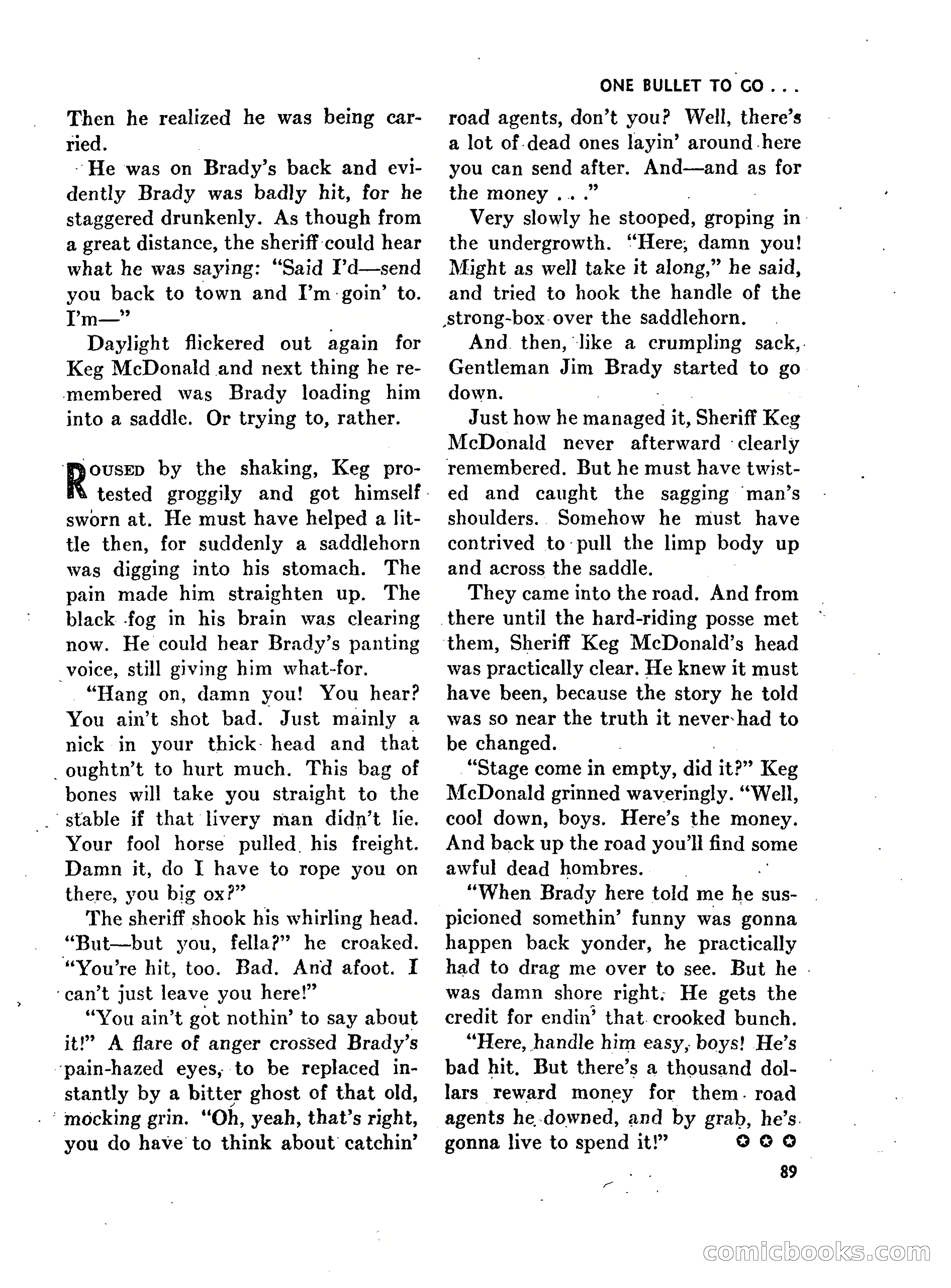 Walt Coburn's Western Magazine, March 1951 — page 89 of 116