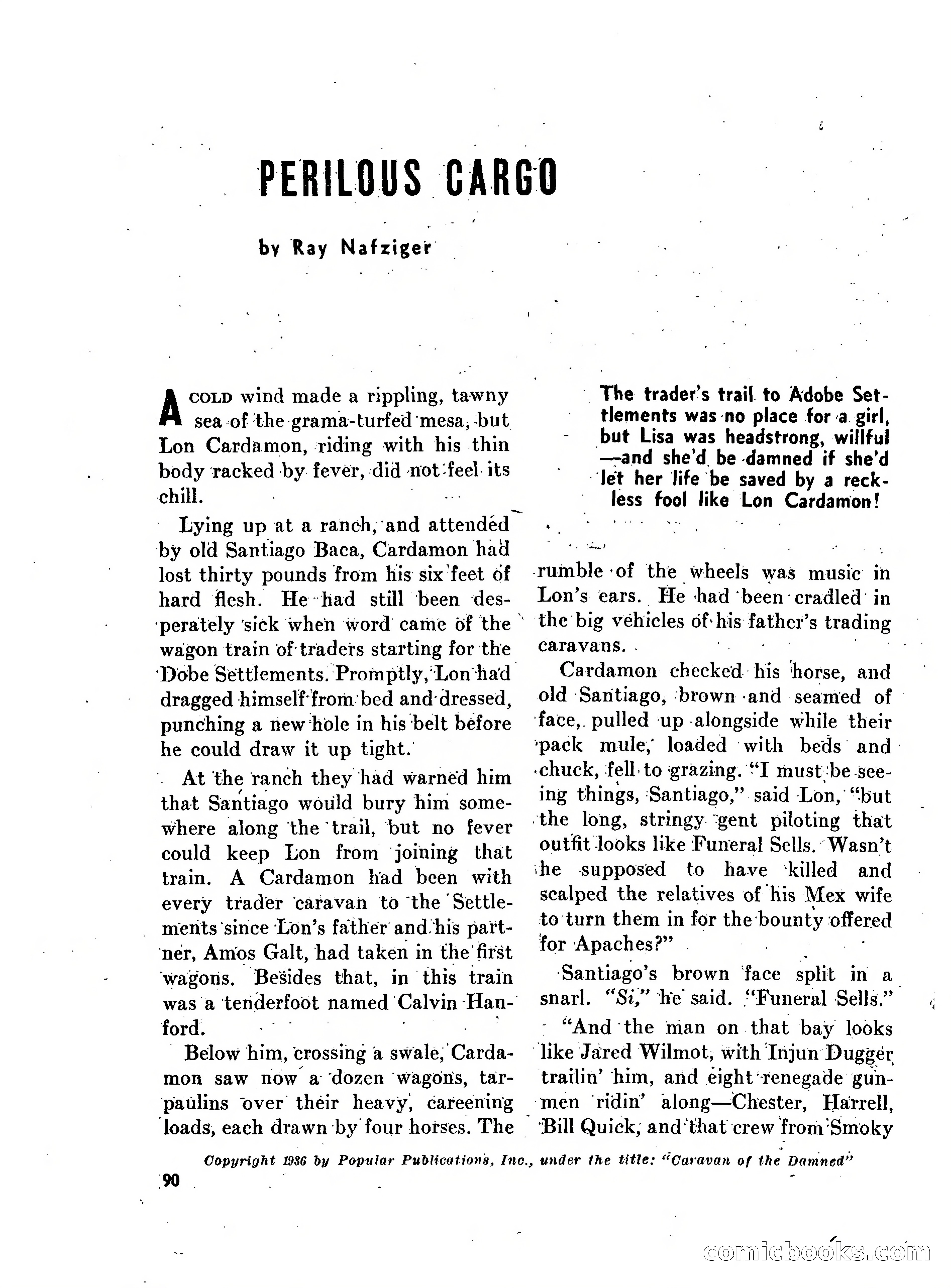 Walt Coburn's Western Magazine, March 1951 — page 90 of 116
