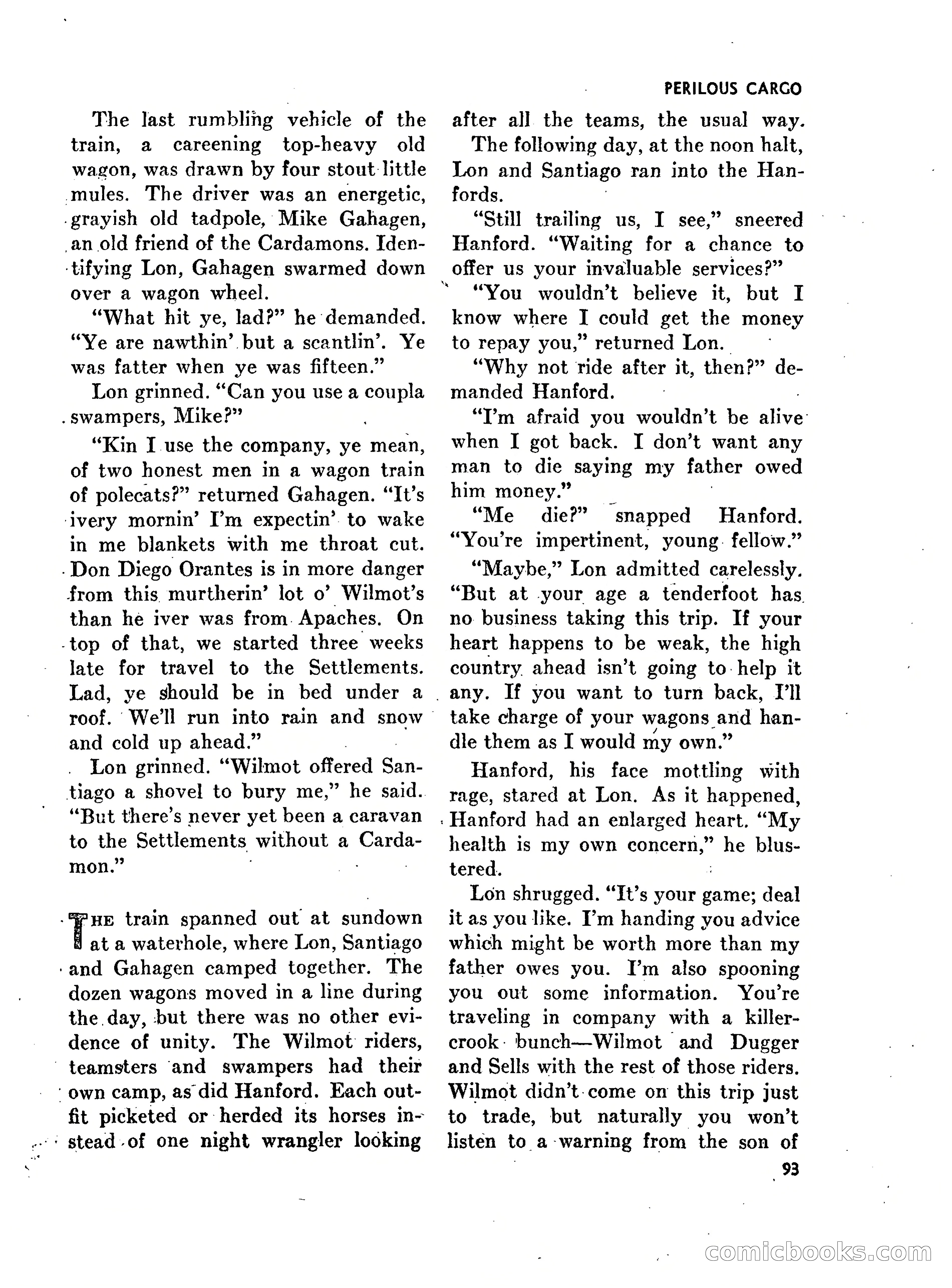 Walt Coburn's Western Magazine, March 1951 — page 93 of 116