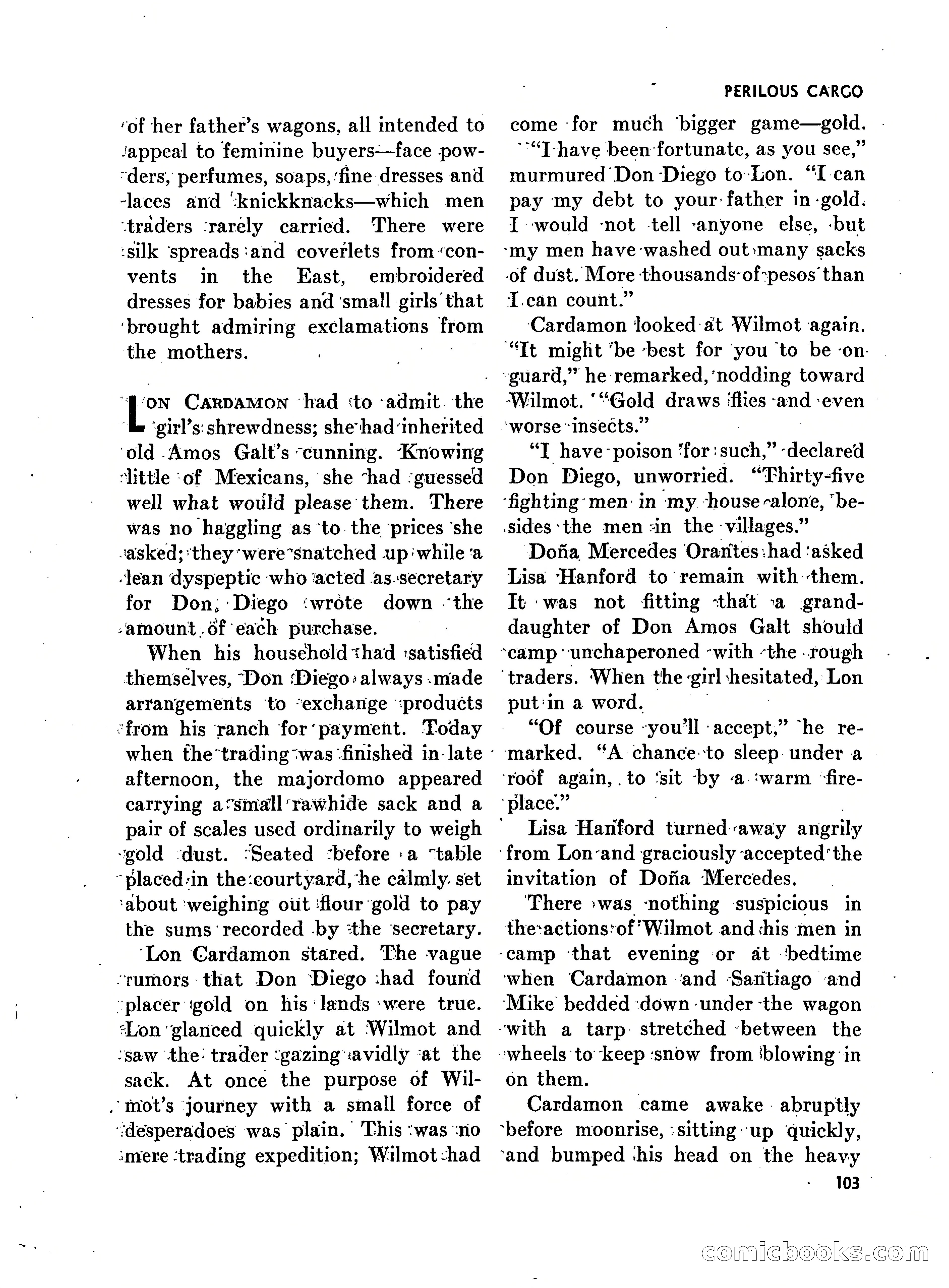 Walt Coburn's Western Magazine, March 1951 — page 103 of 116