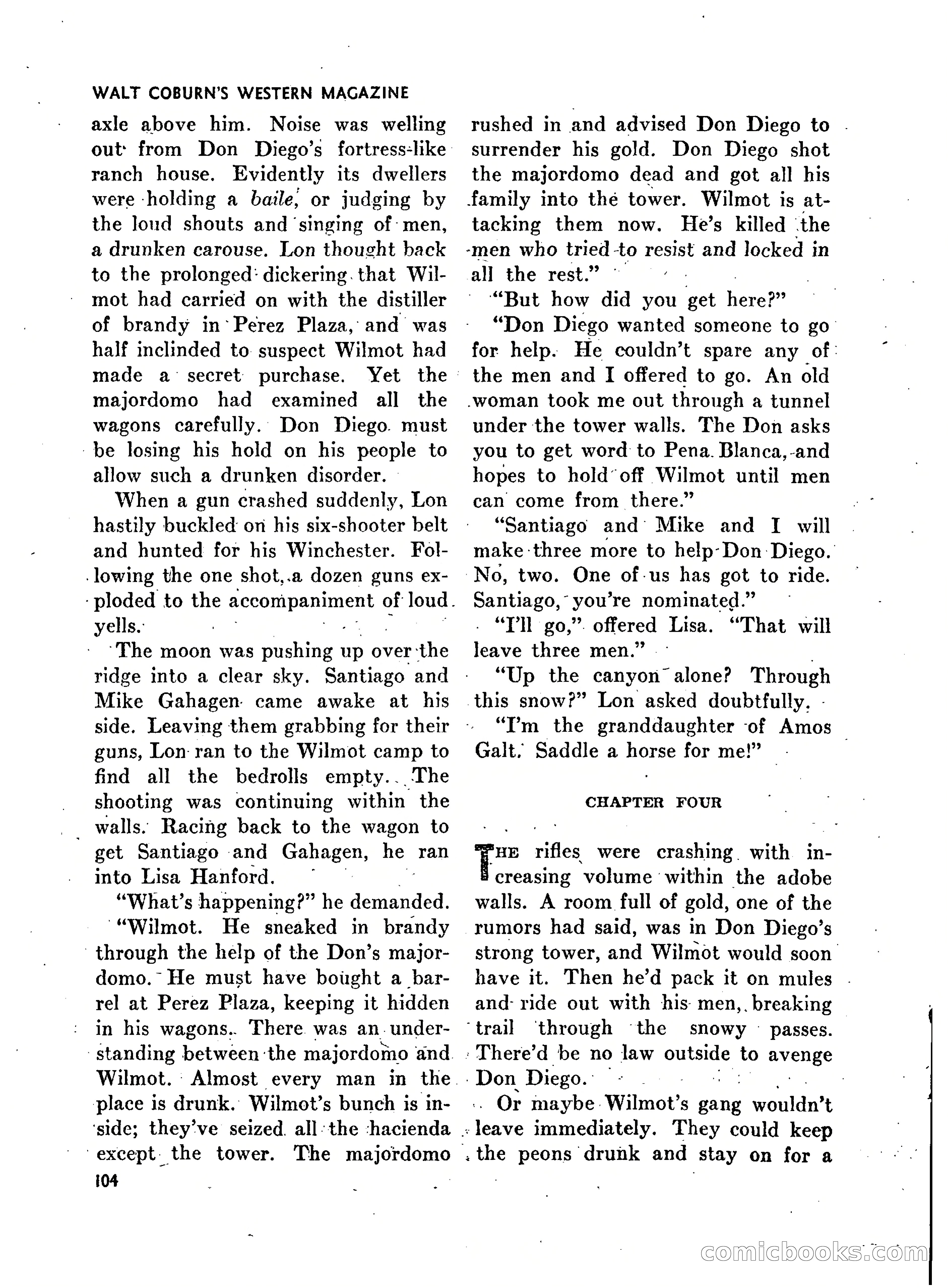 Walt Coburn's Western Magazine, March 1951 — page 104 of 116