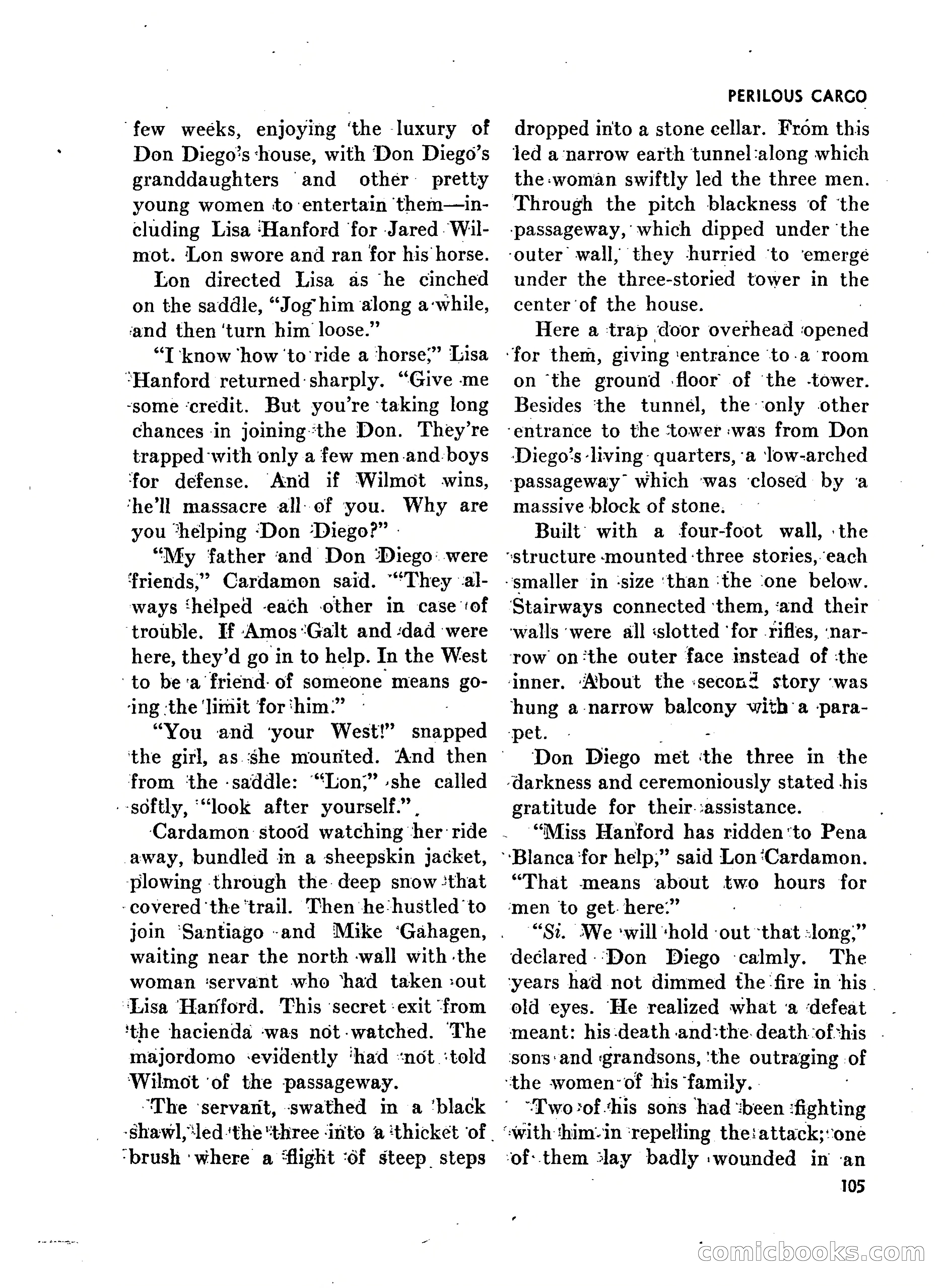 Walt Coburn's Western Magazine, March 1951 — page 105 of 116