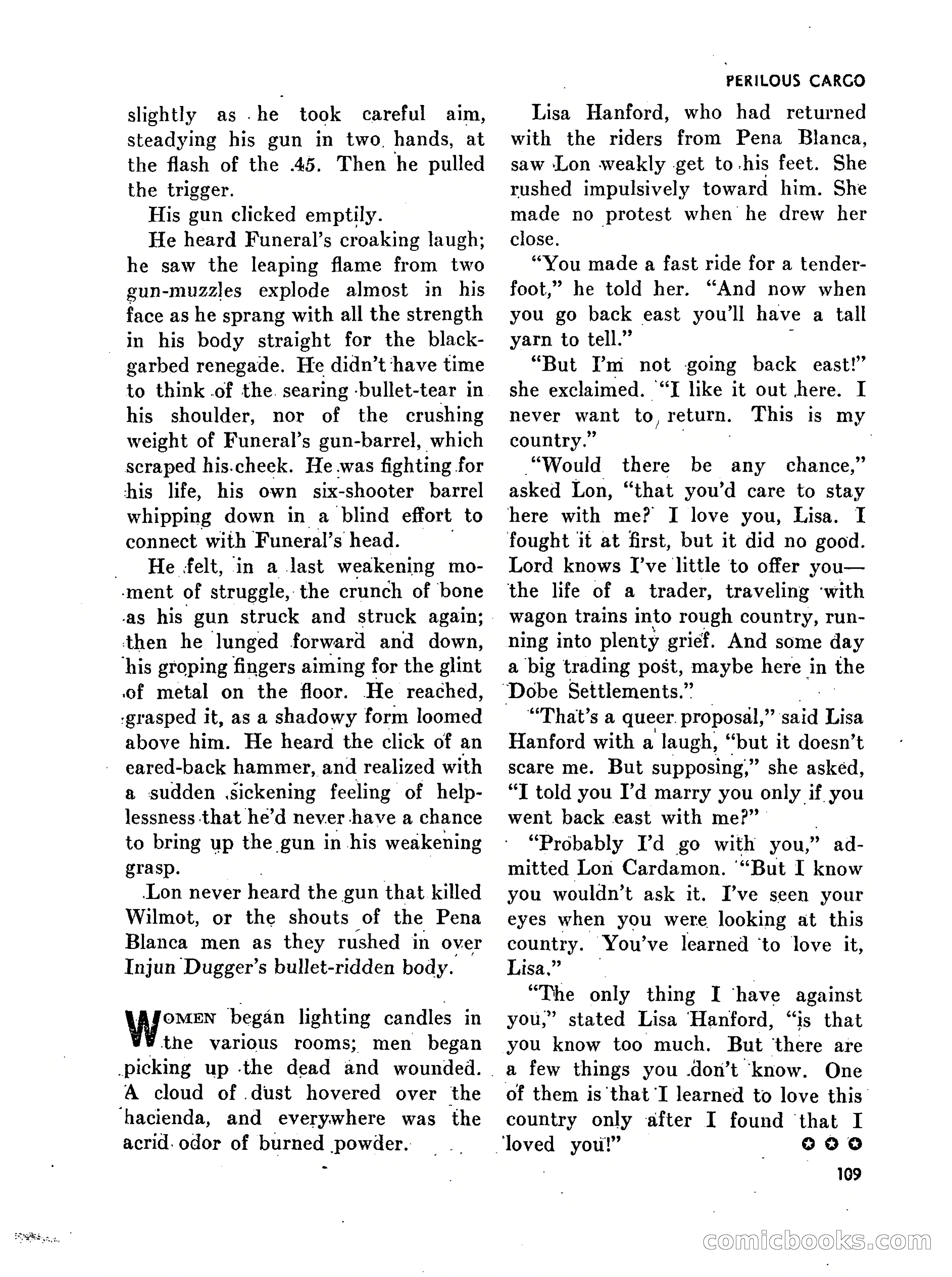Walt Coburn's Western Magazine, March 1951 — page 109 of 116