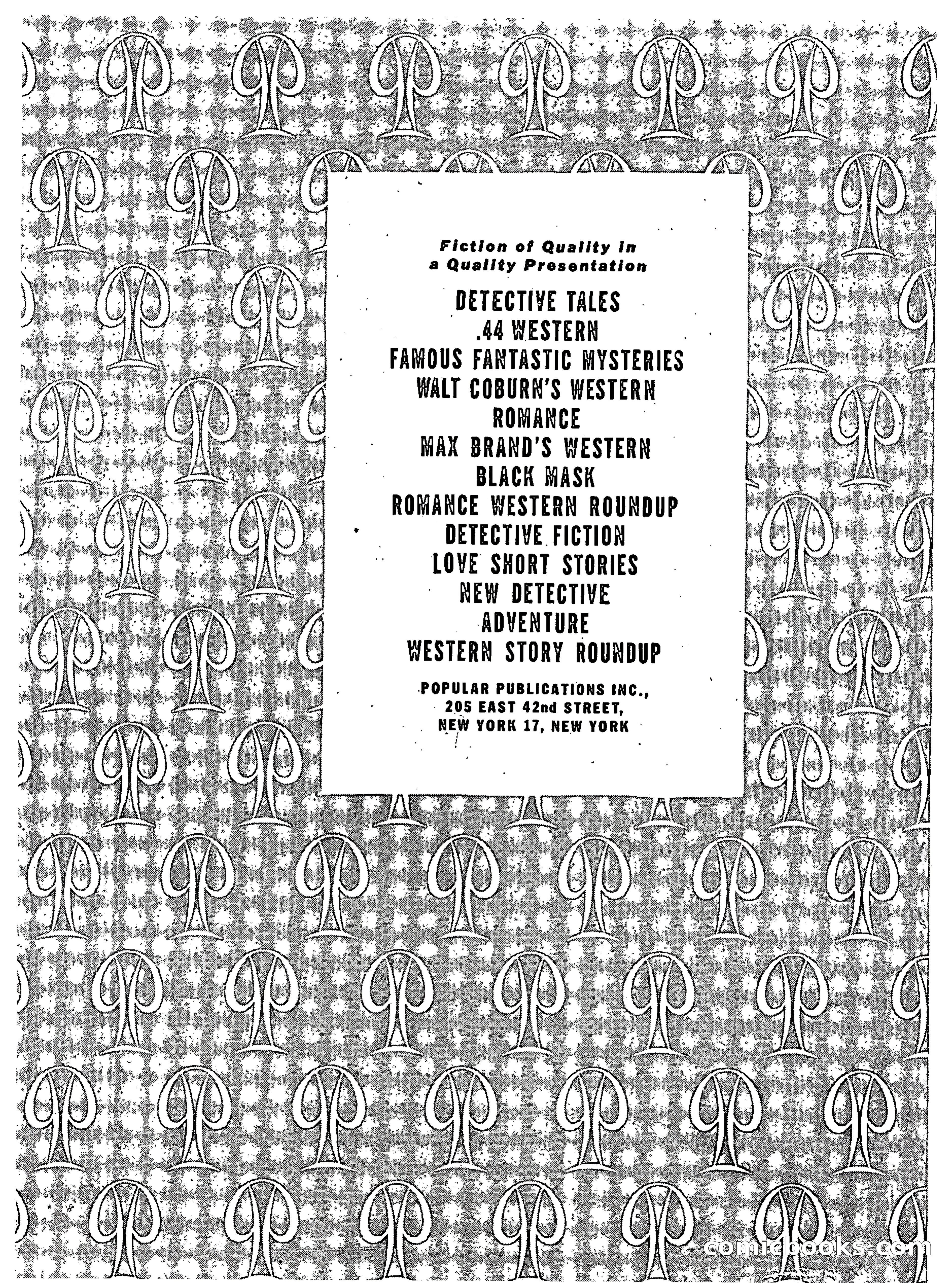 Walt Coburn's Western Magazine, March 1951 — page 115 of 116