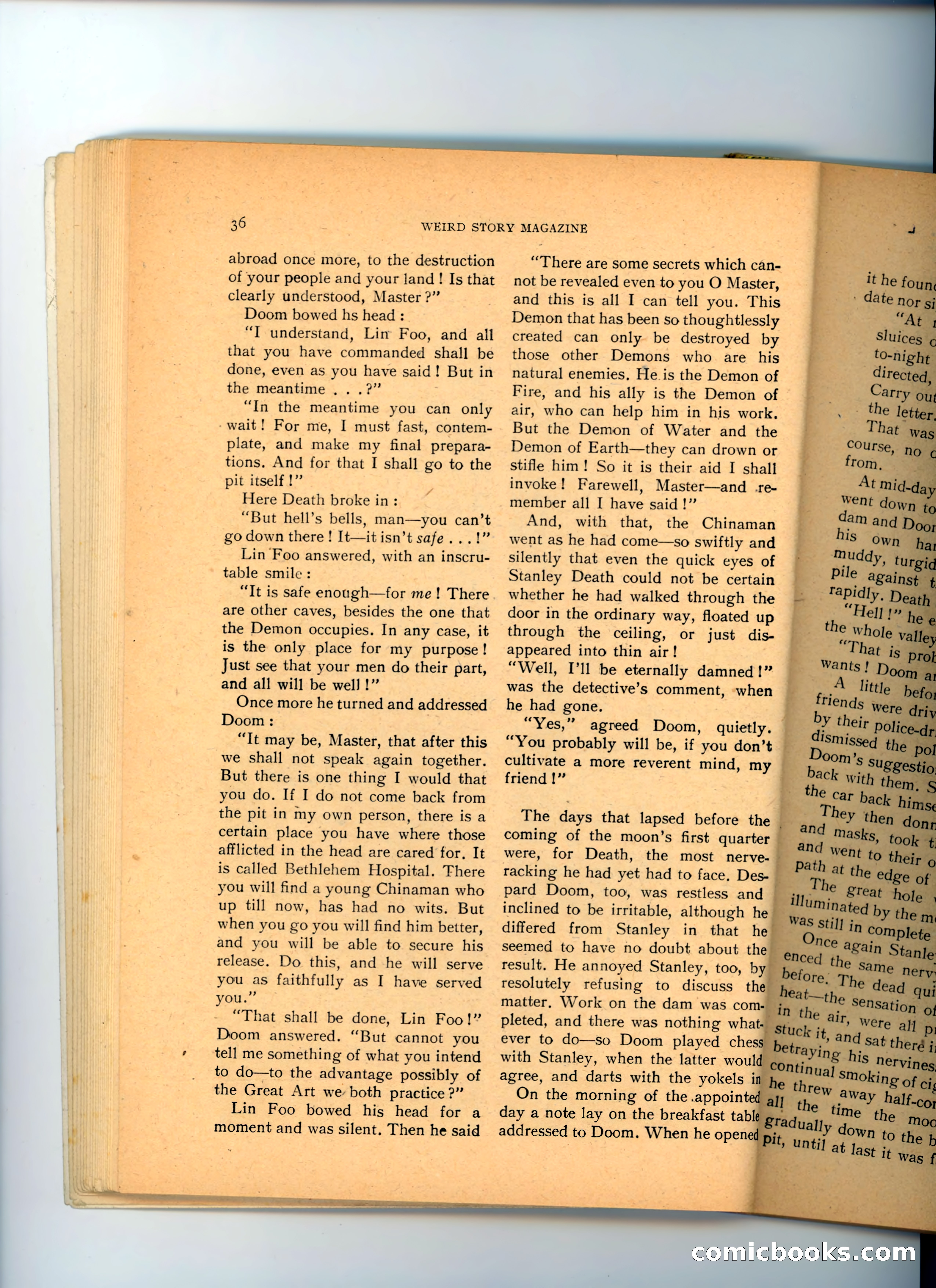 Weird Story Magazine, August 1940 — page 38 of 101