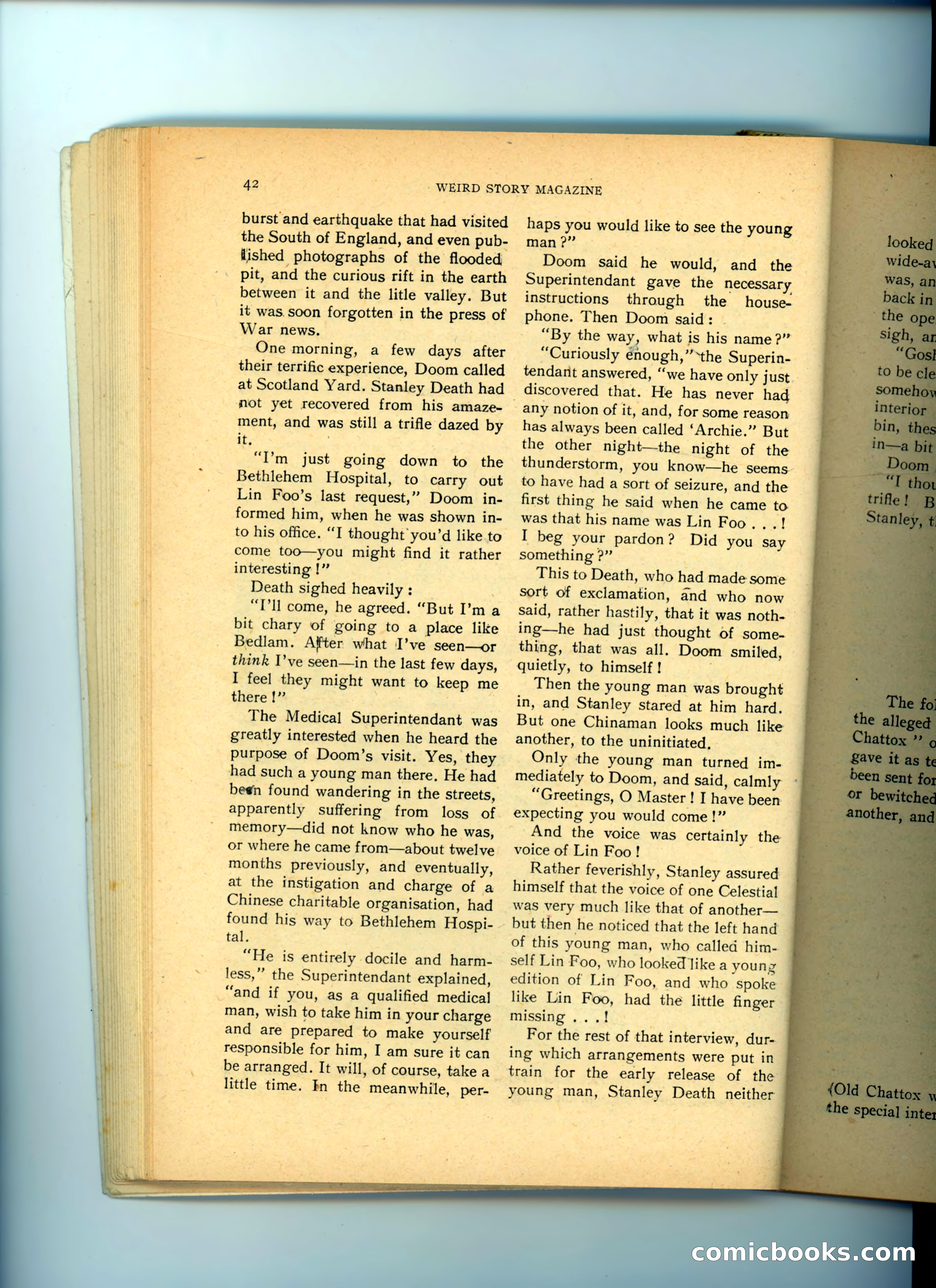 Weird Story Magazine, August 1940 — page 44 of 101
