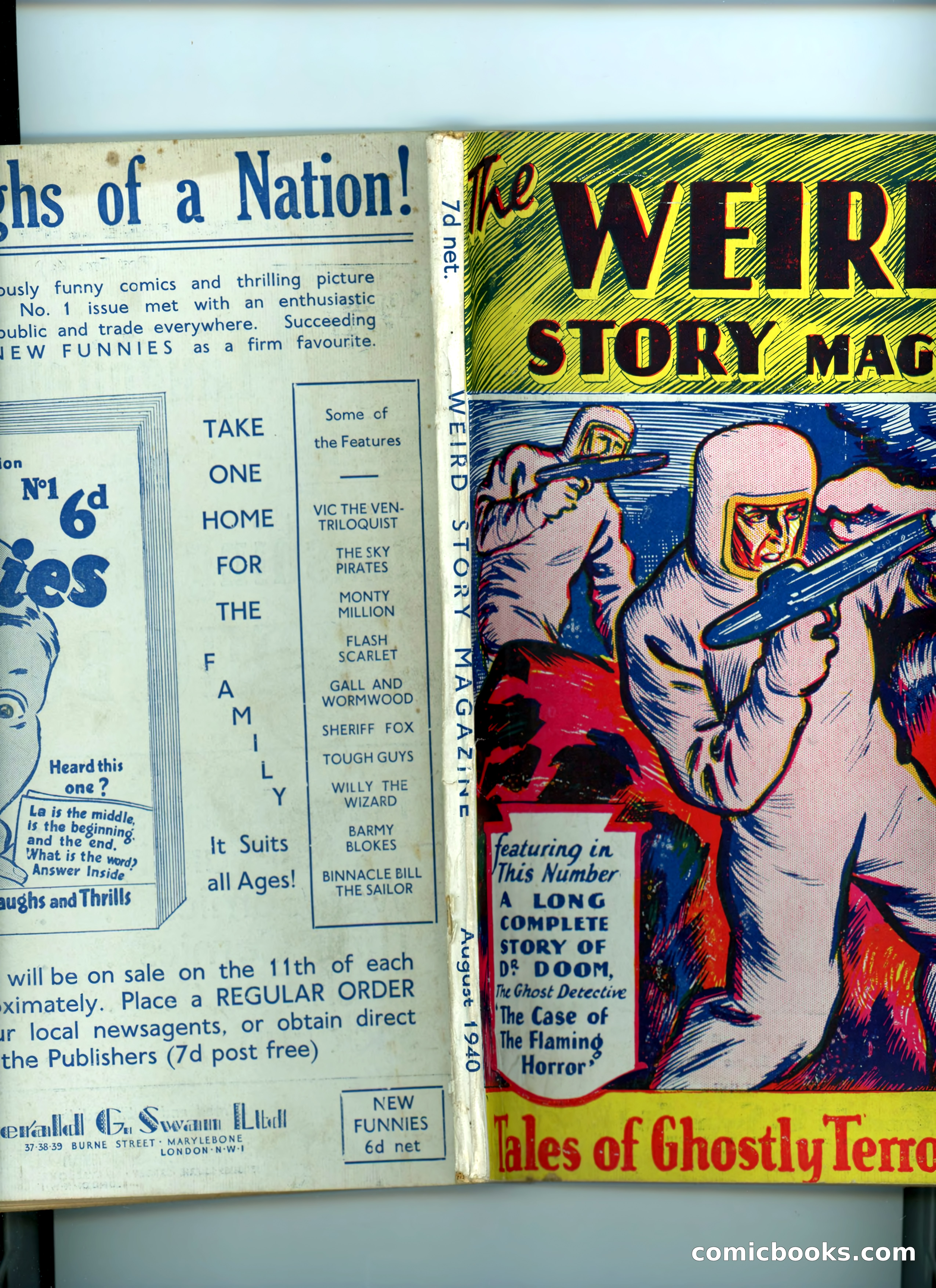 Weird Story Magazine, August 1940 — page 101 of 101